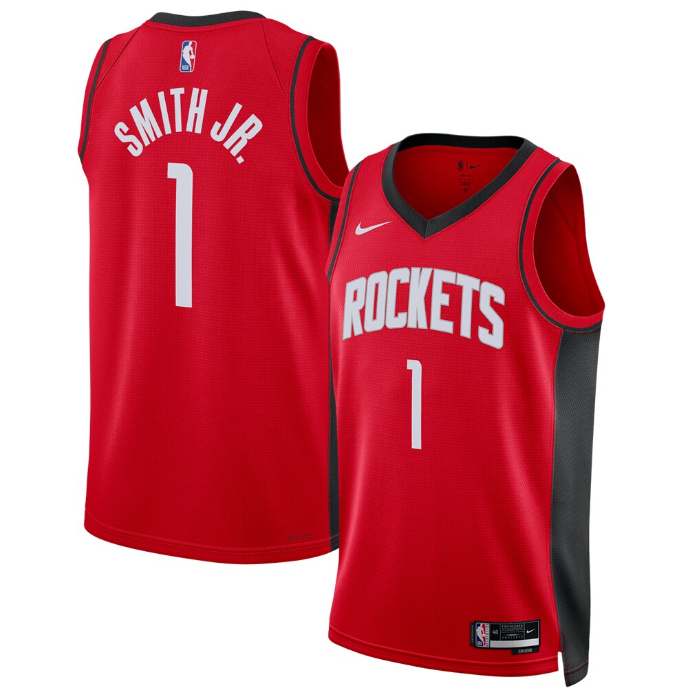 Jabari Smith Jr. Houston Rockets Unisex 2022 Nba Draft First Round Pick Swingman Basketball Jersey - Icon Edition - Red