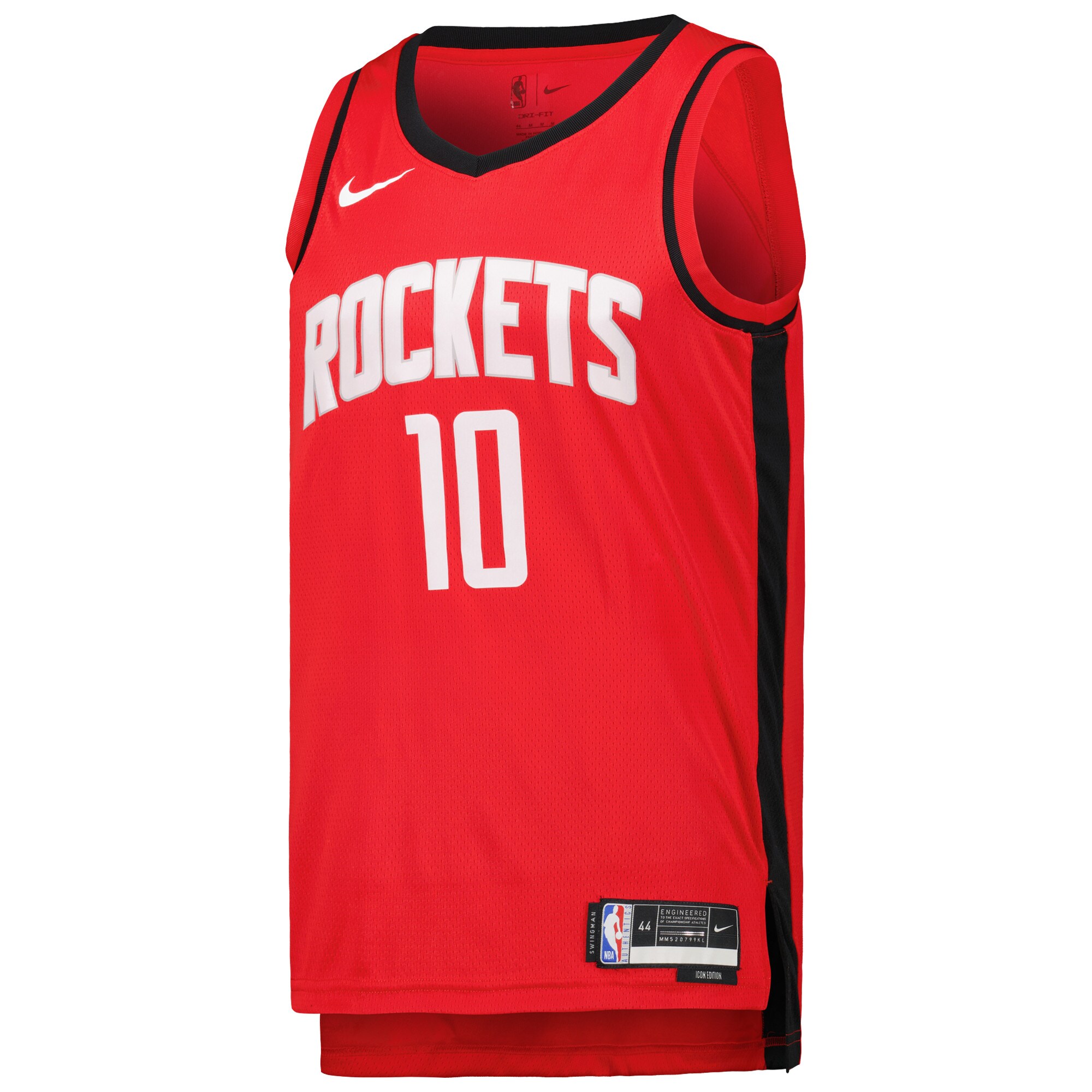 Alternative view of Jabari Smith Jr. Houston Rockets Unisex Swingman Basketball Jersey - Icon Edition - Red
