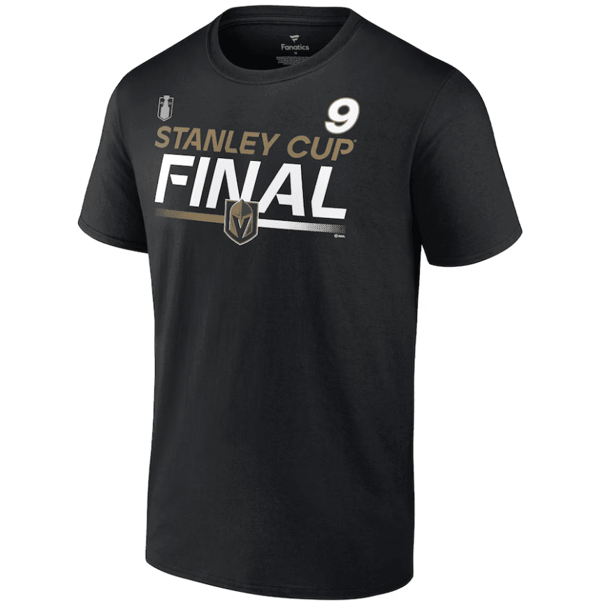 Alternative view of Jack Eichel 9 Vegas Golden Knights 2023 Stanley Cup Final Men T-Shirt - Black - JS719 