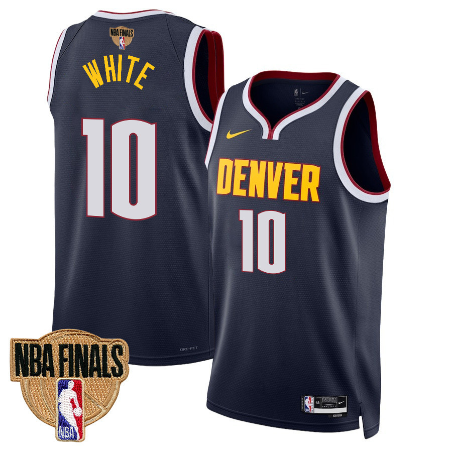 Jack White 10 Denver Nuggets Final Champions 2023 Swingman YOUTH Basketball Jersey - Black - JS784 