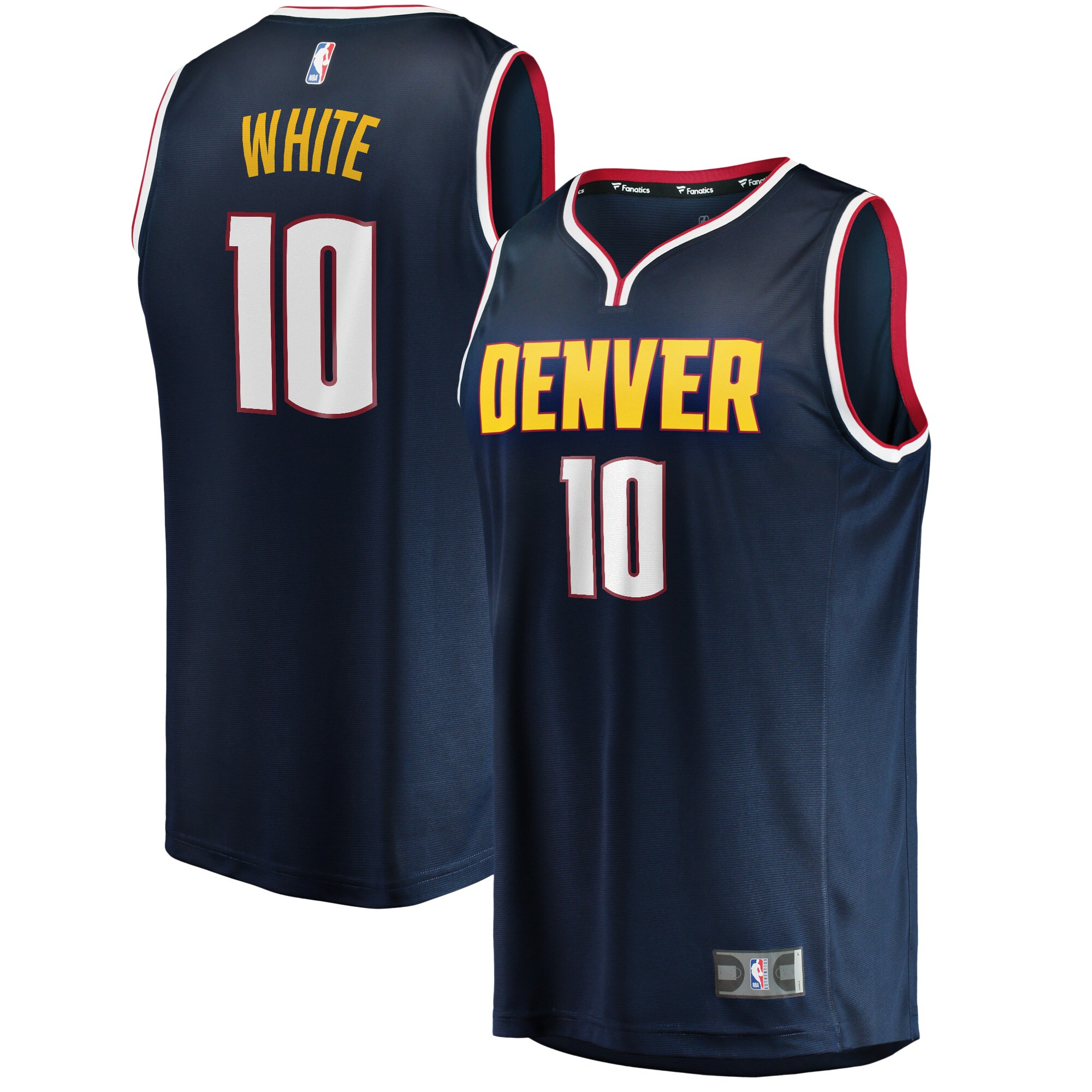 Jack White Denver Nuggets Fanatics Fast Break Player Basketball Jersey - Icon Edition - Navy