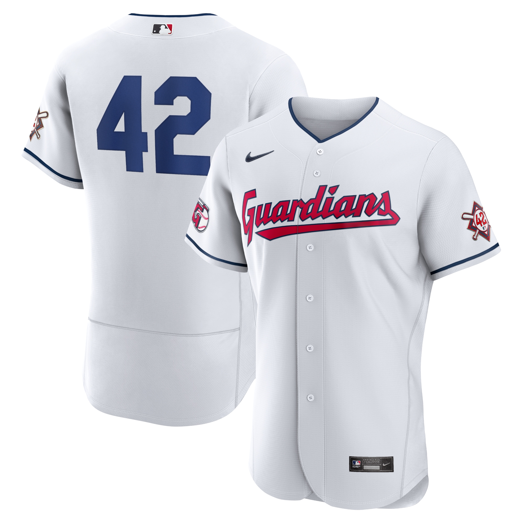 Jackie Robinson Cleveland Guardians Authentic Player Baseball Jersey - White