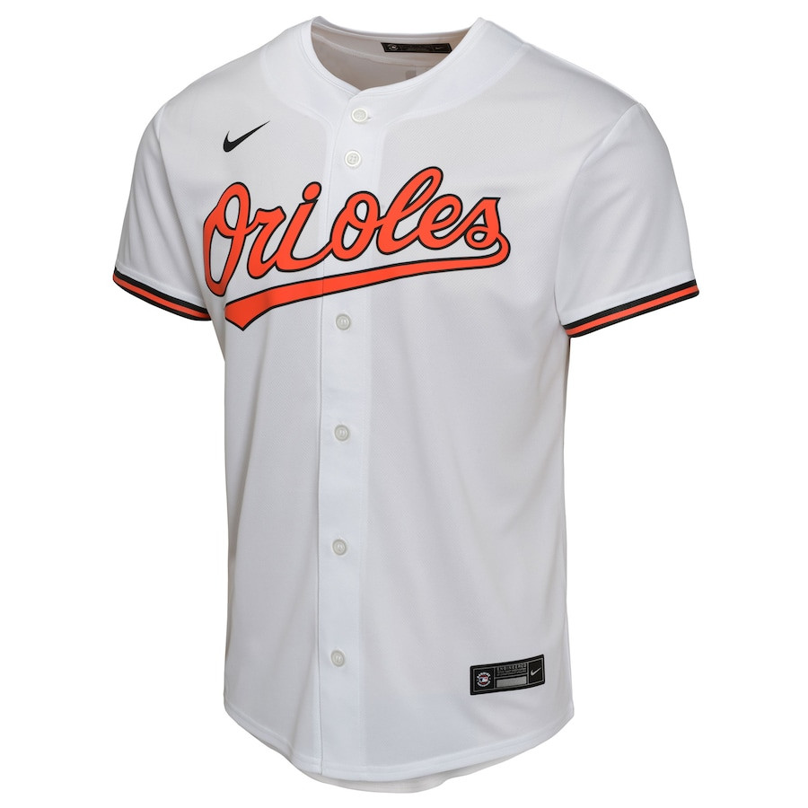 Alternative view of Jackson Holliday 7 Baltimore Orioles Home Game YOUTH Baseball Jersey - White