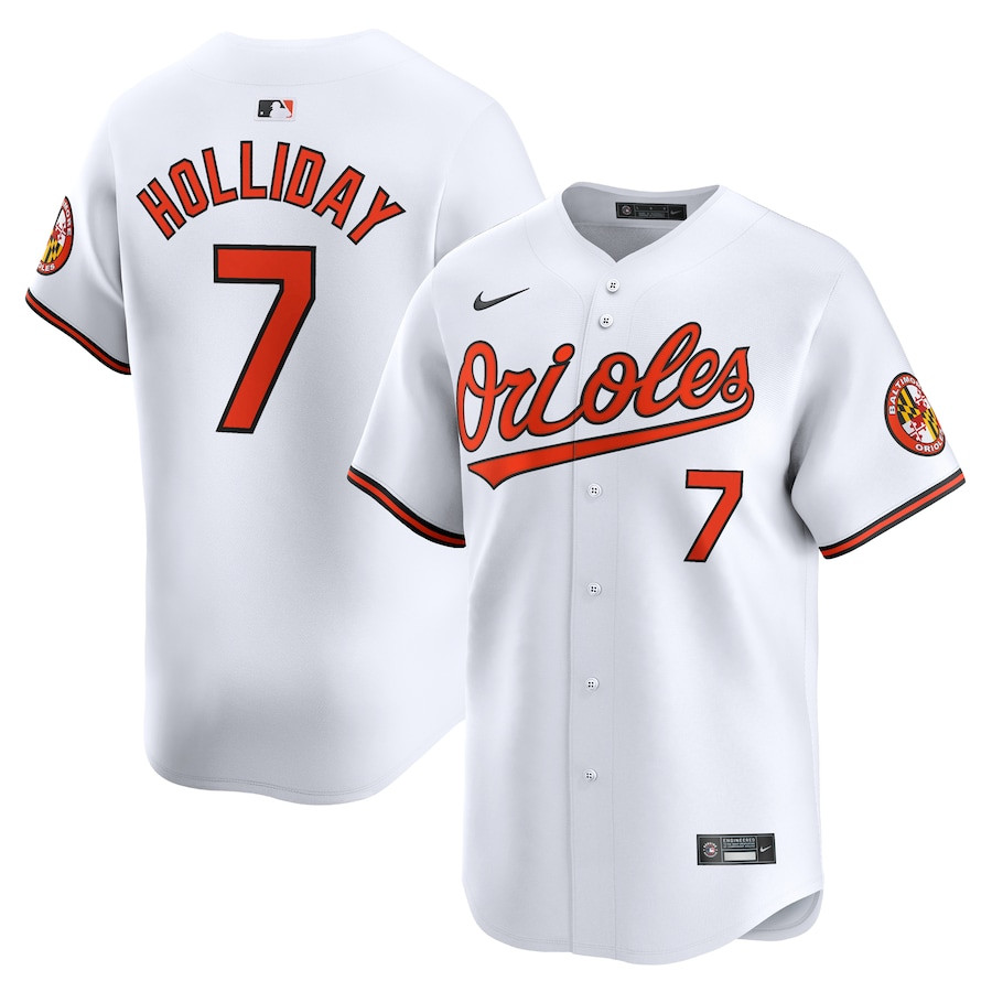 Jackson Holliday 7 Baltimore Orioles Home Limited Men Baseball Jersey - White