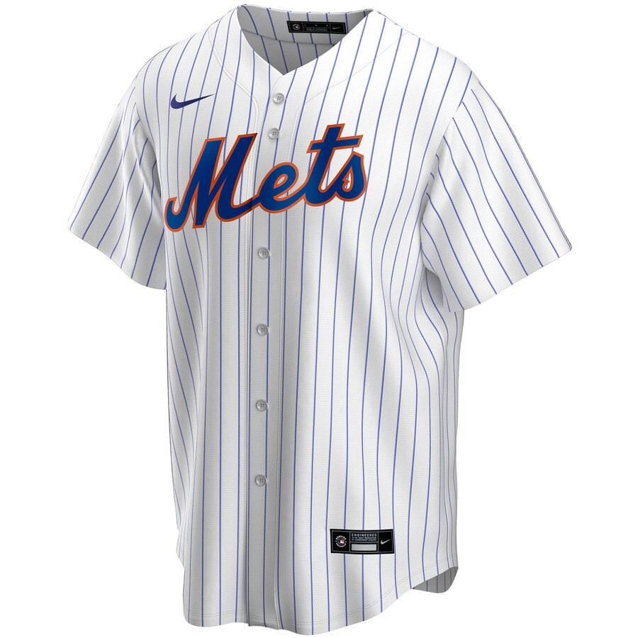 Alternative view of Jacob Degrom New York Mets Home 2020 Replica Player Baseball Jersey ÃƒÂ¢Ã¢â€šÂ¬Ã¢â‚¬Å“ White