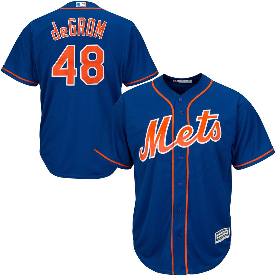 Jacob Degrom New York Mets Majestic Cool Base Player Baseball Jersey - Royal