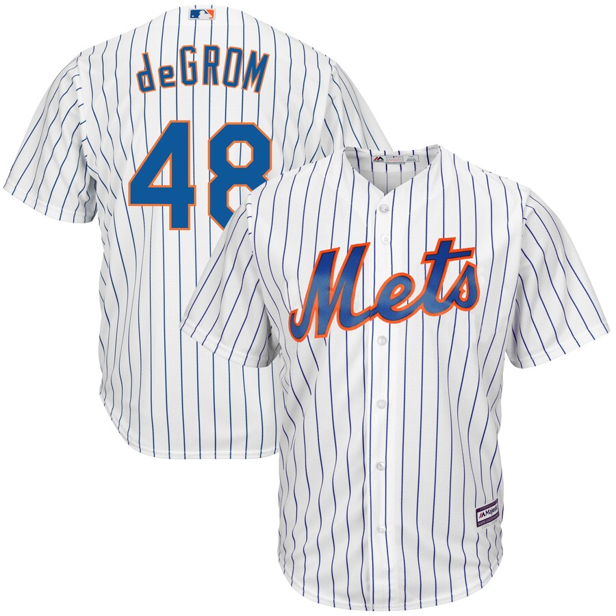 Jacob Degrom New York Mets Majestic Cool Base Player Baseball Jersey - White
