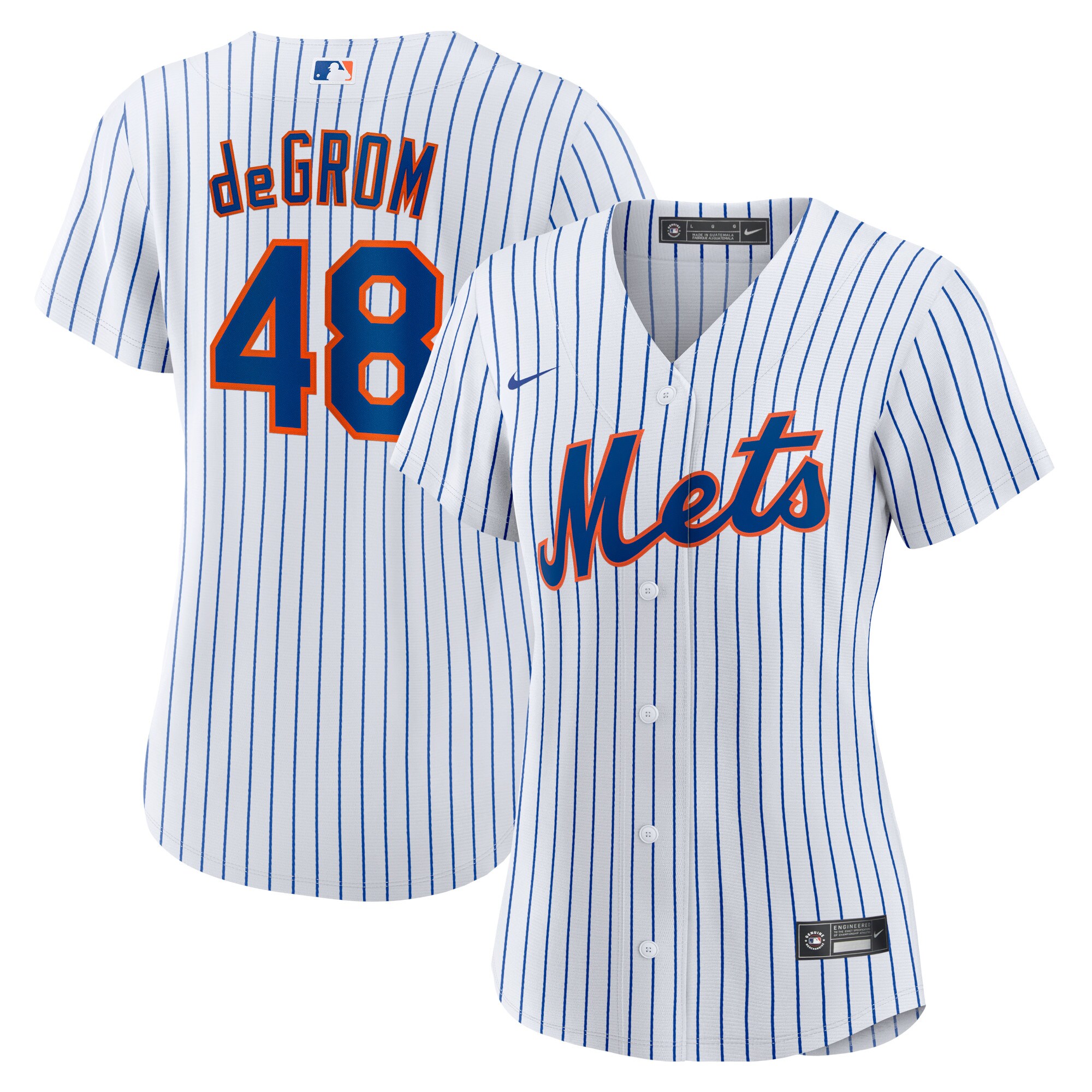 Jacob Degrom New York Mets Women’s Home Replica Player Baseball Jersey – White