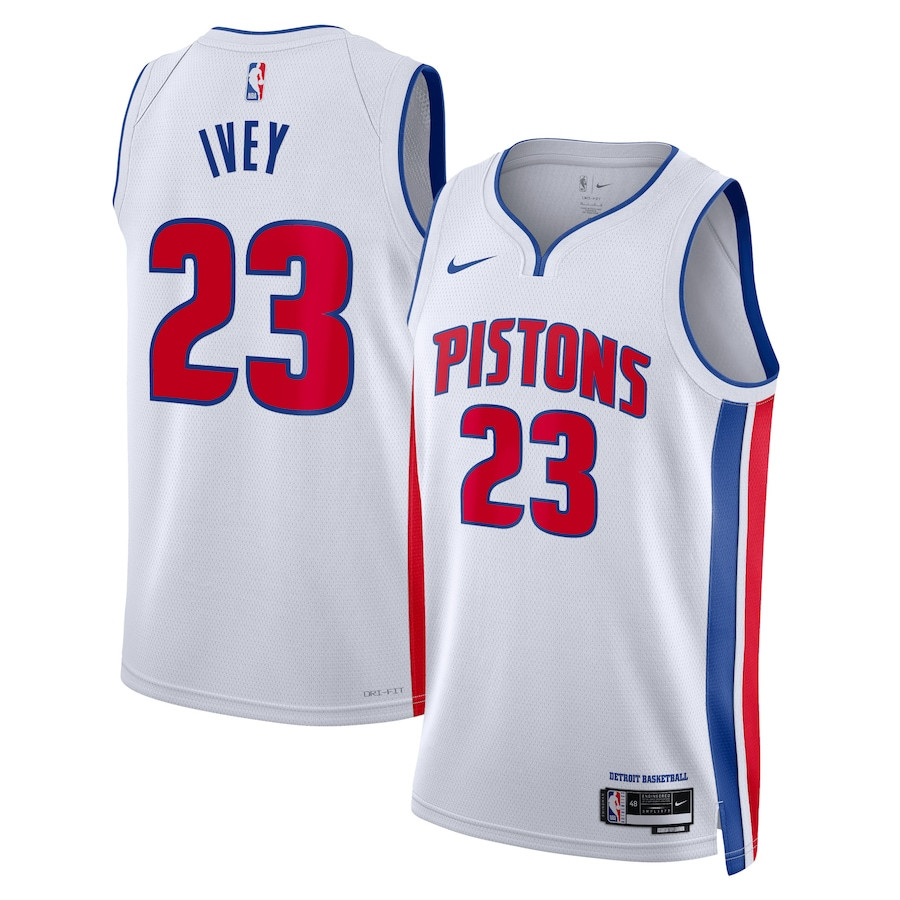 Jaden Ivey 23 Detroit Pistons Unisex Swingman Basketball Jersey - Association Edition - White - JS700 