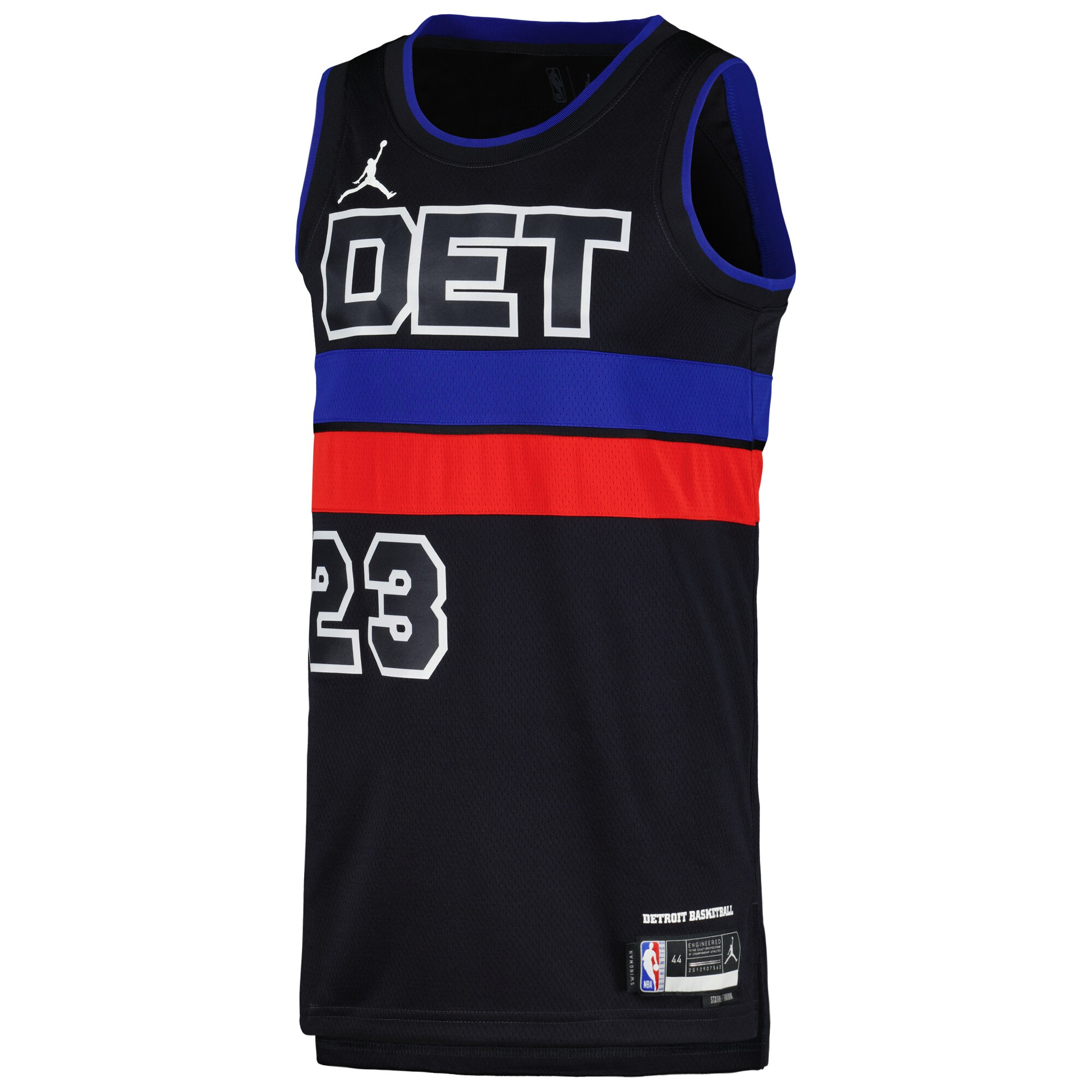 Alternative view of Jaden Ivey Detroit Pistons Jordan Brand Unisex Swingman Basketball Jersey - Statement Edition - Black