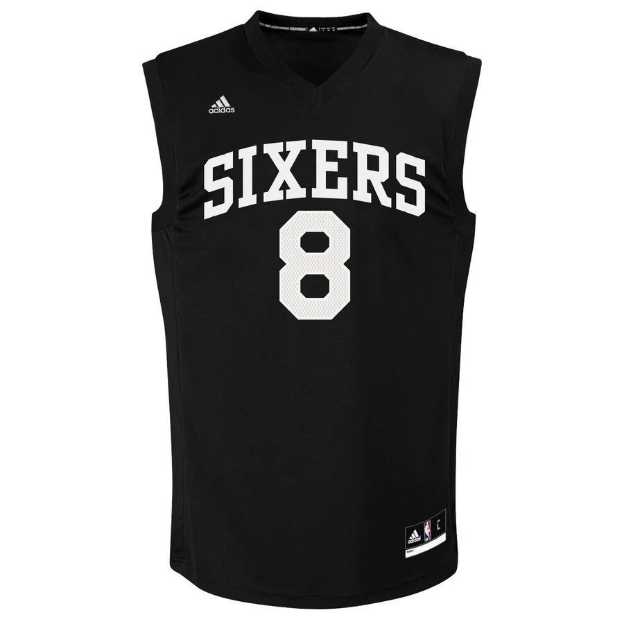 Alternative view of Jahlil Okafor Philadelphia 76ers Fashion Basketball Jersey - Black - JS480 