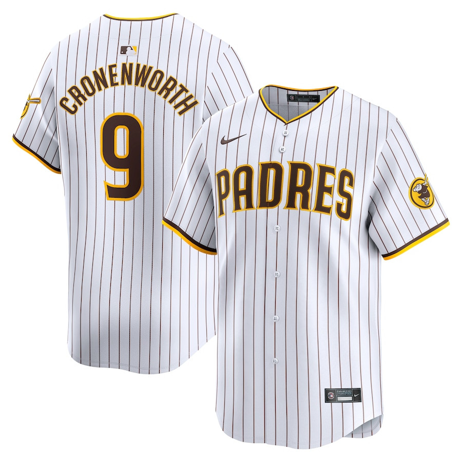 Jake Cronenworth 9 San Diego Padres Home Limited Player Men Baseball Jersey - White 