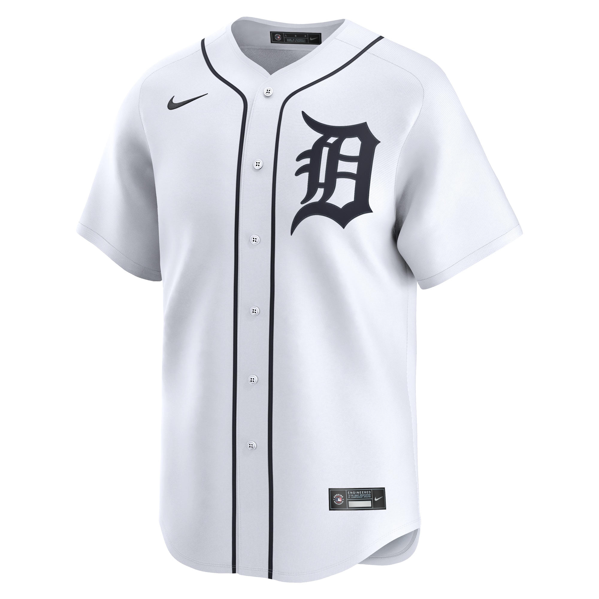 Alternative view of Jake Rogers Detroit Tigers Home Limited Player Baseball Jersey - White