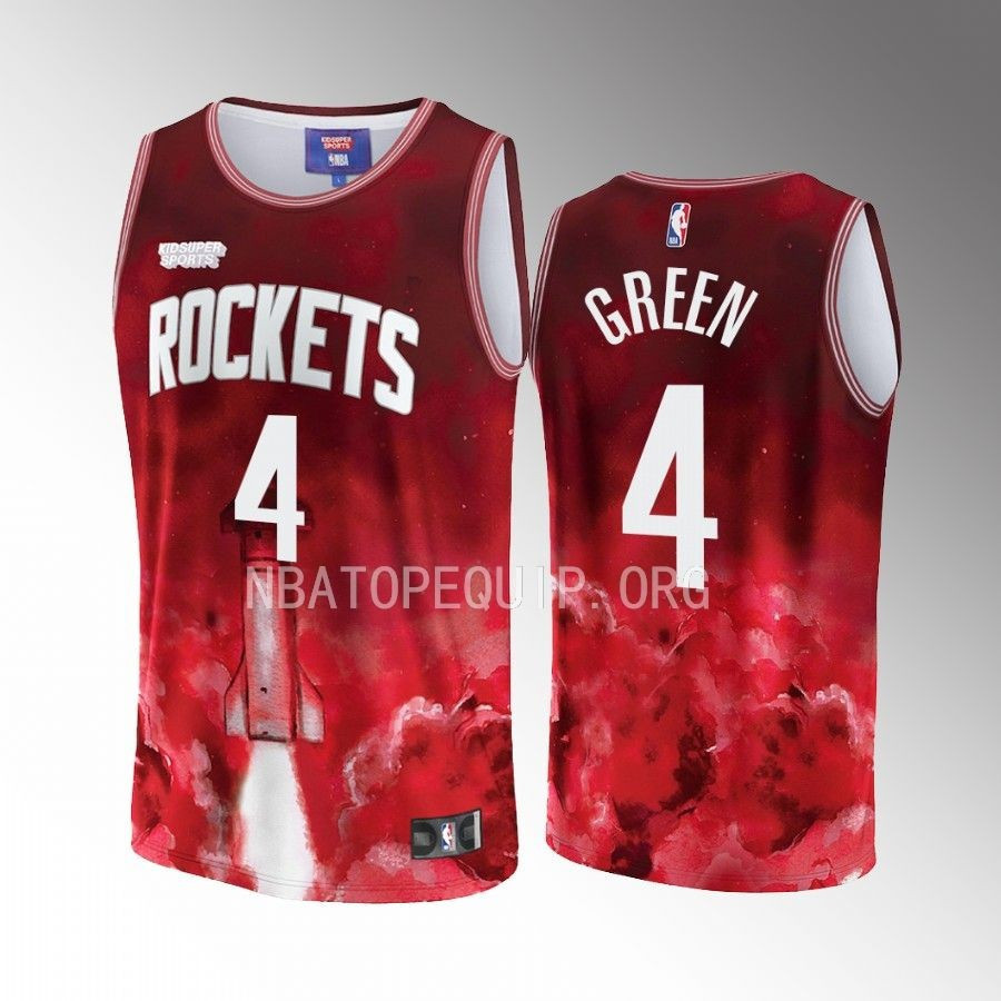 Jalen Green 4 Houston Rockets NBA & KidSuper Studios Unisex Hometown Basketball Jersey - JS206 