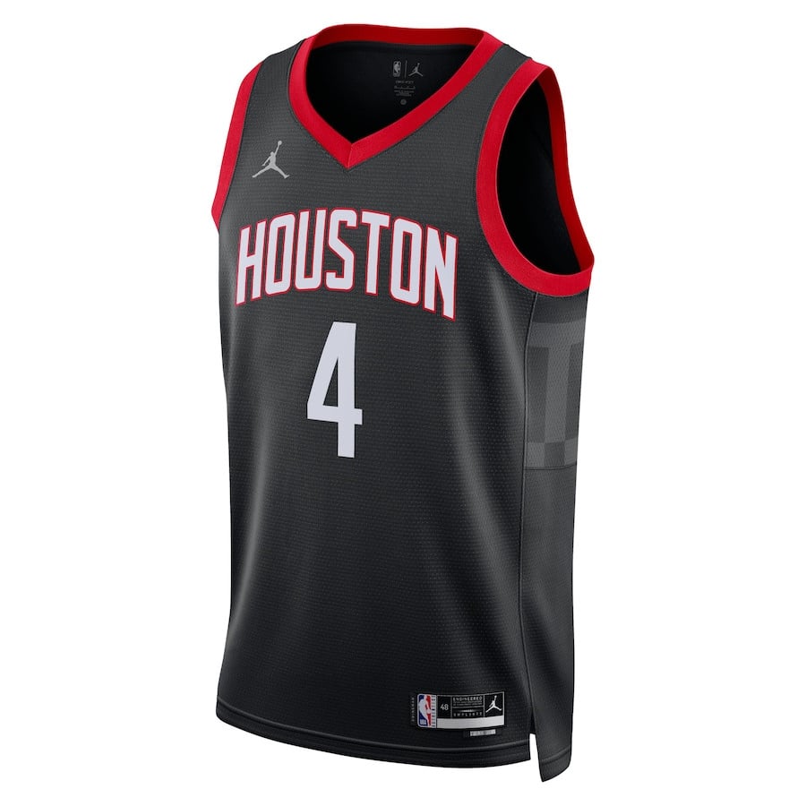 Alternative view of Jalen Green 4 Houston Rockets Unisex 2024/25 Swingman Player Basketball Jersey - Statement Edition - Black - JS693 