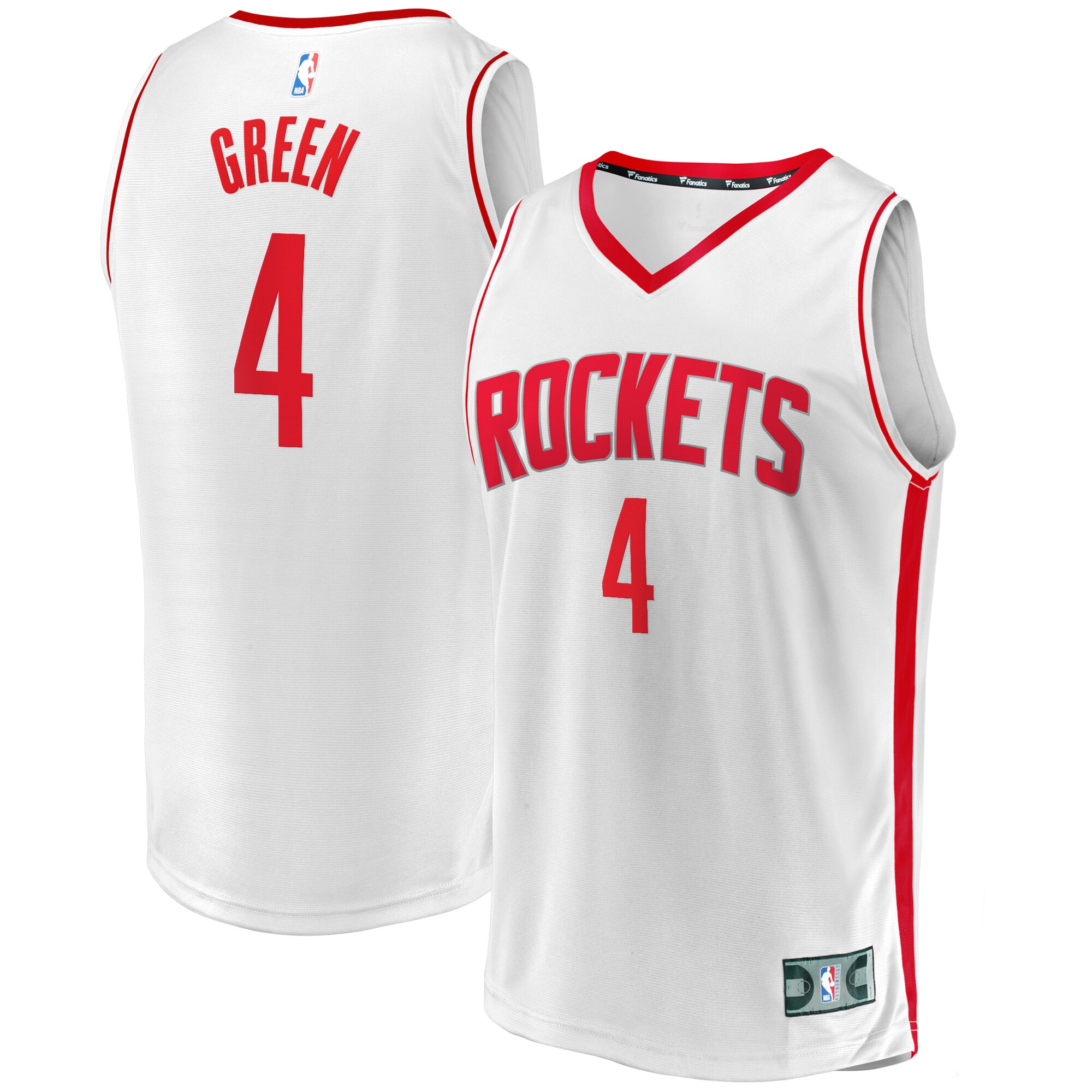 Jalen Green Houston Rockets Fanatics Youth Fast Break Replica Player Basketball Jersey - Association Edition - White