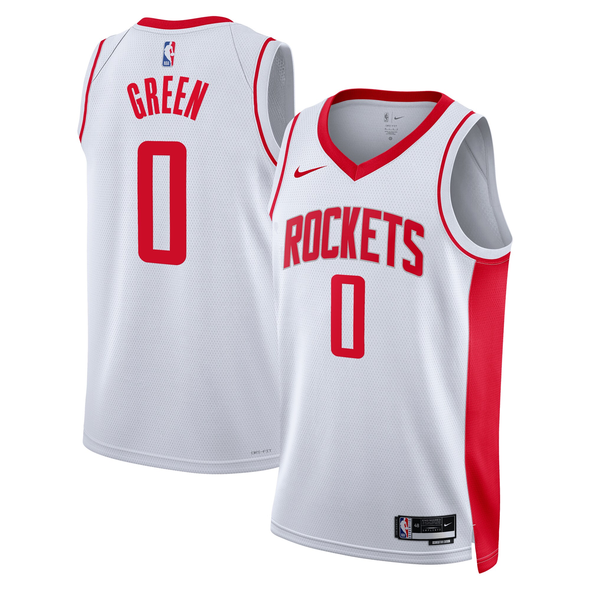 Jalen Green Houston Rockets Swingman Basketball Jersey - Association Edition - White