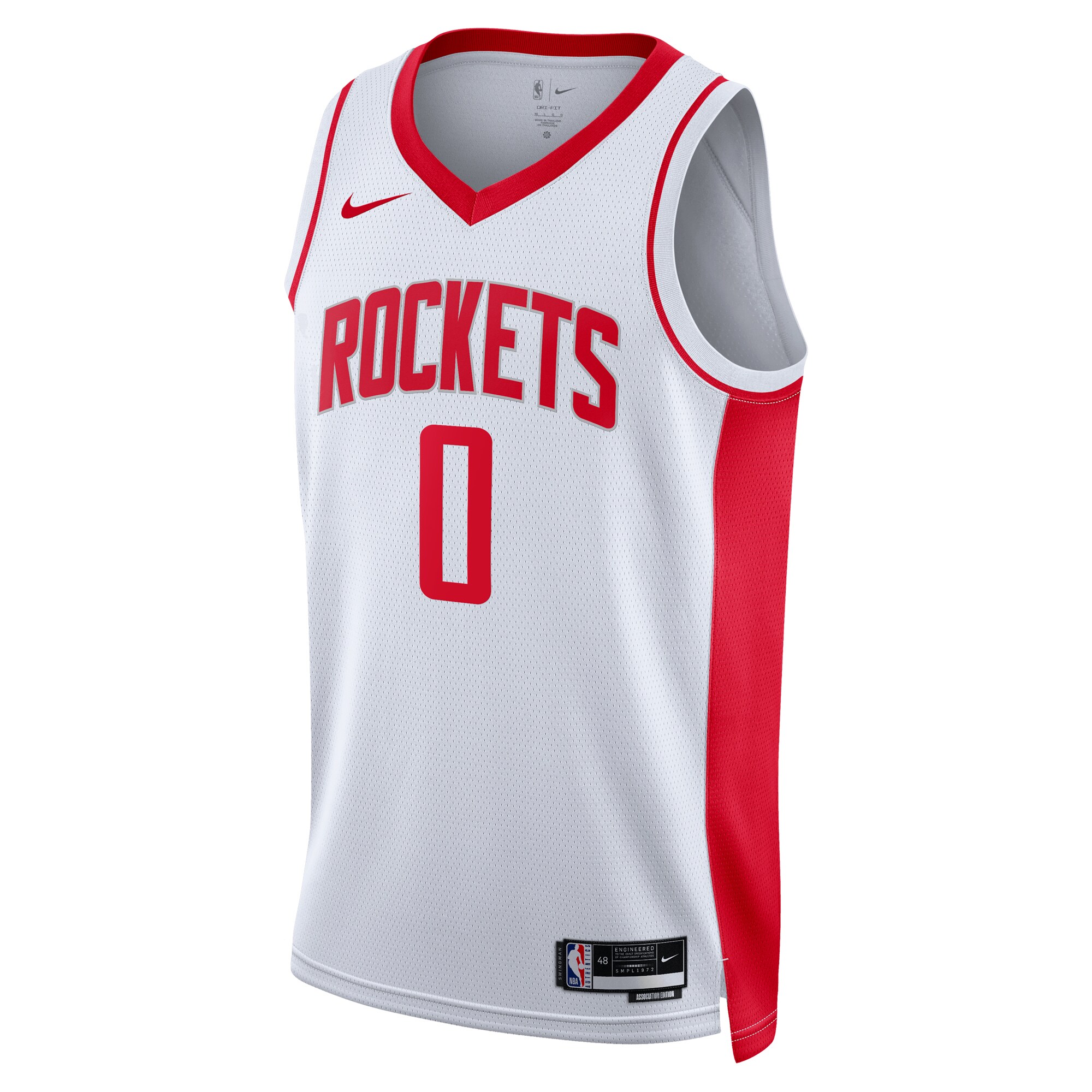 Alternative view of Jalen Green Houston Rockets Swingman Basketball Jersey - Association Edition - White