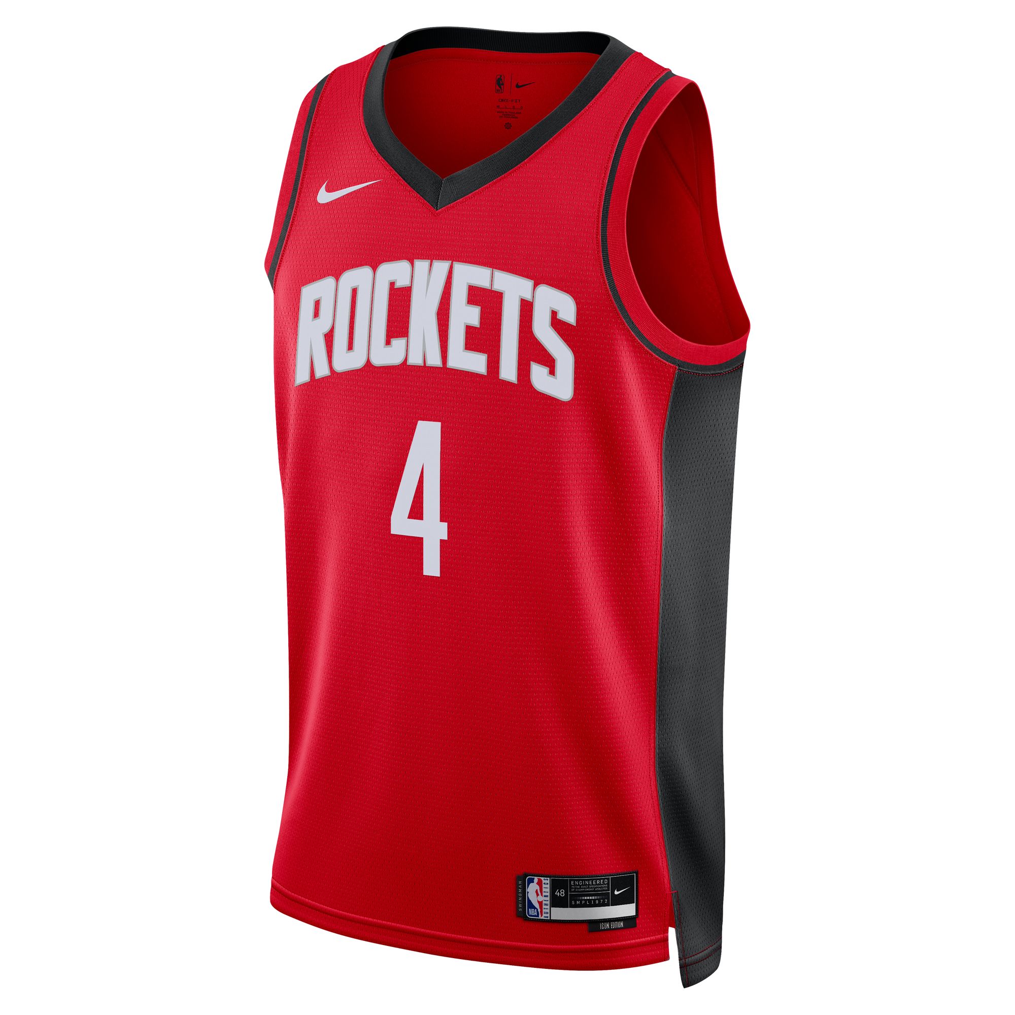 Alternative view of Jalen Green Houston Rockets Unisex Swingman Basketball Jersey - Icon Edition - Red