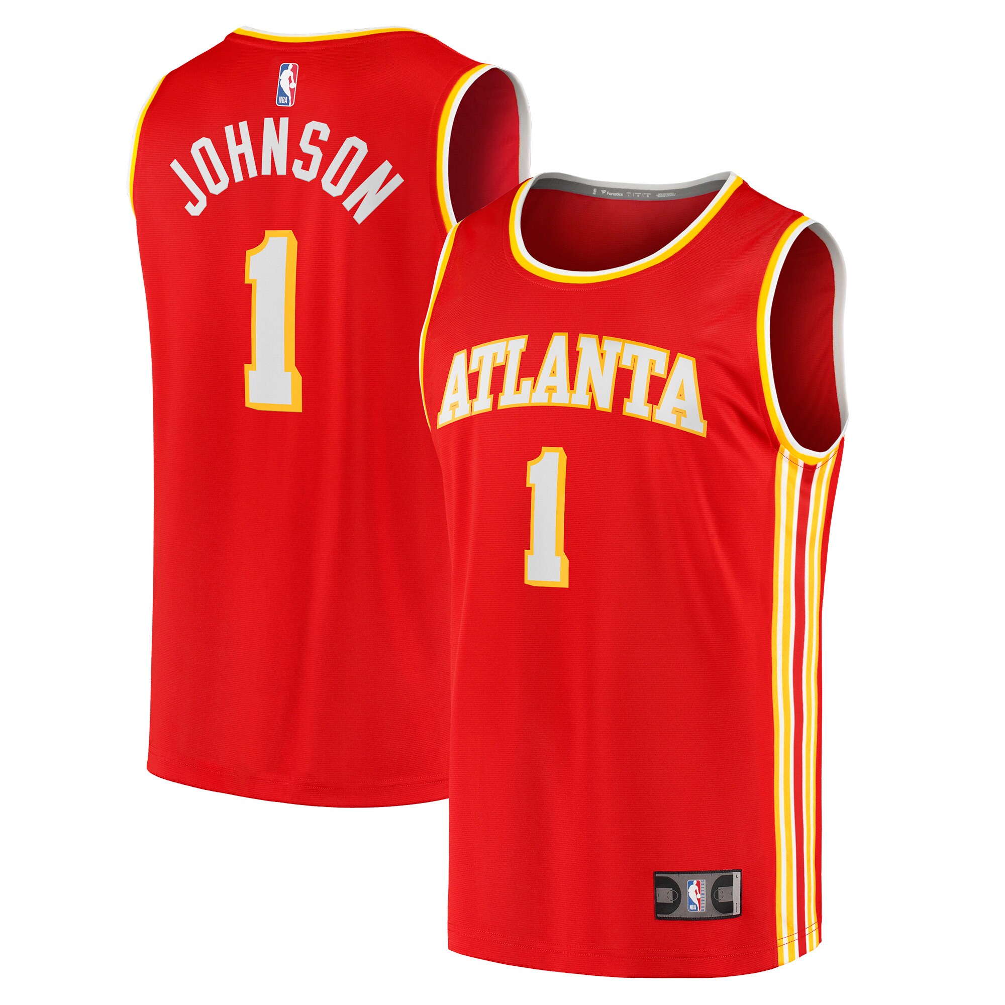 Jalen Johnson Atlanta Hawks Fanatics Fast Break Replica Basketball Jersey - Icon Edition - Red