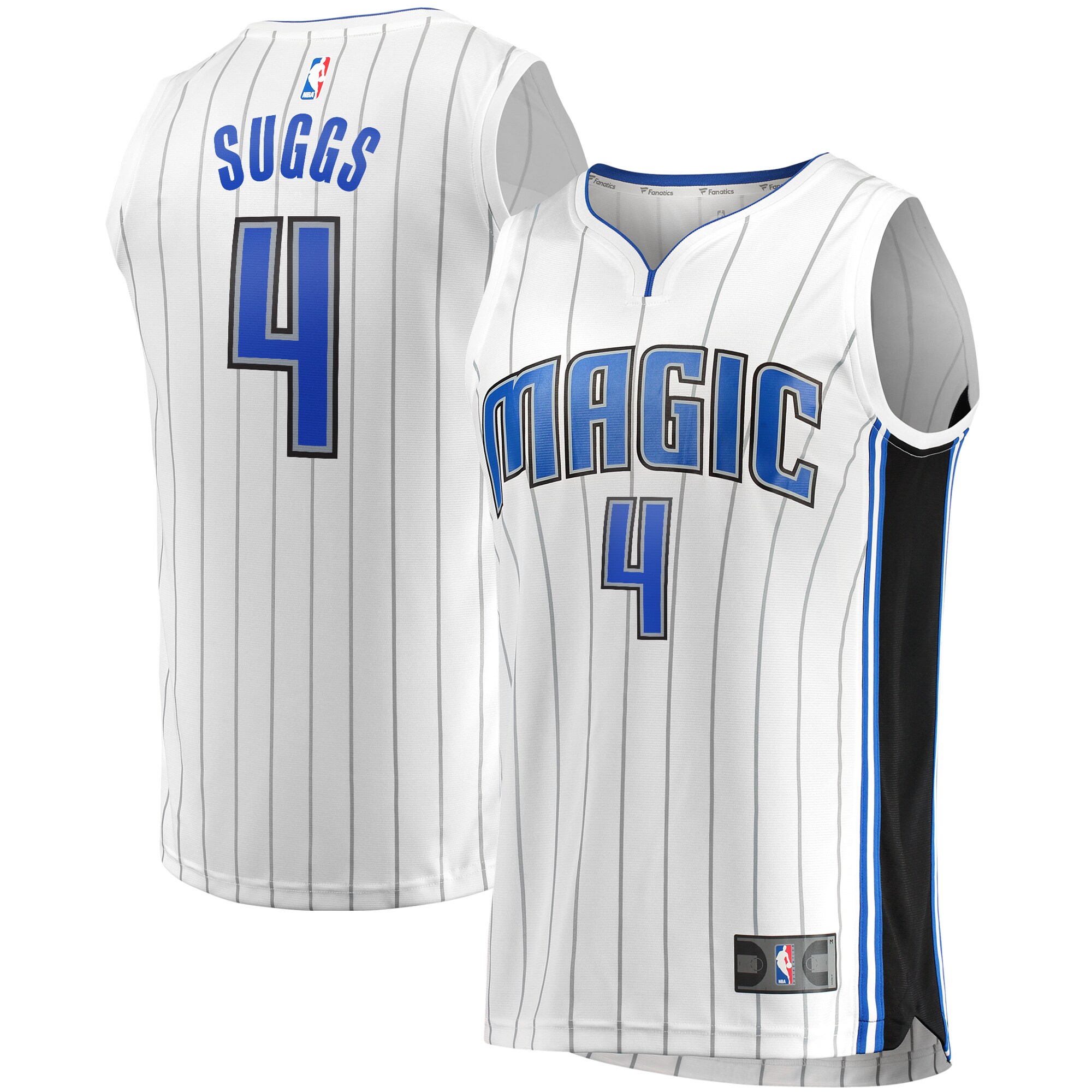 Alternative view of Jalen Suggs Orlando Magic Fanatics Branded Fast Break Replica Basketball Jersey - Association Edition - White