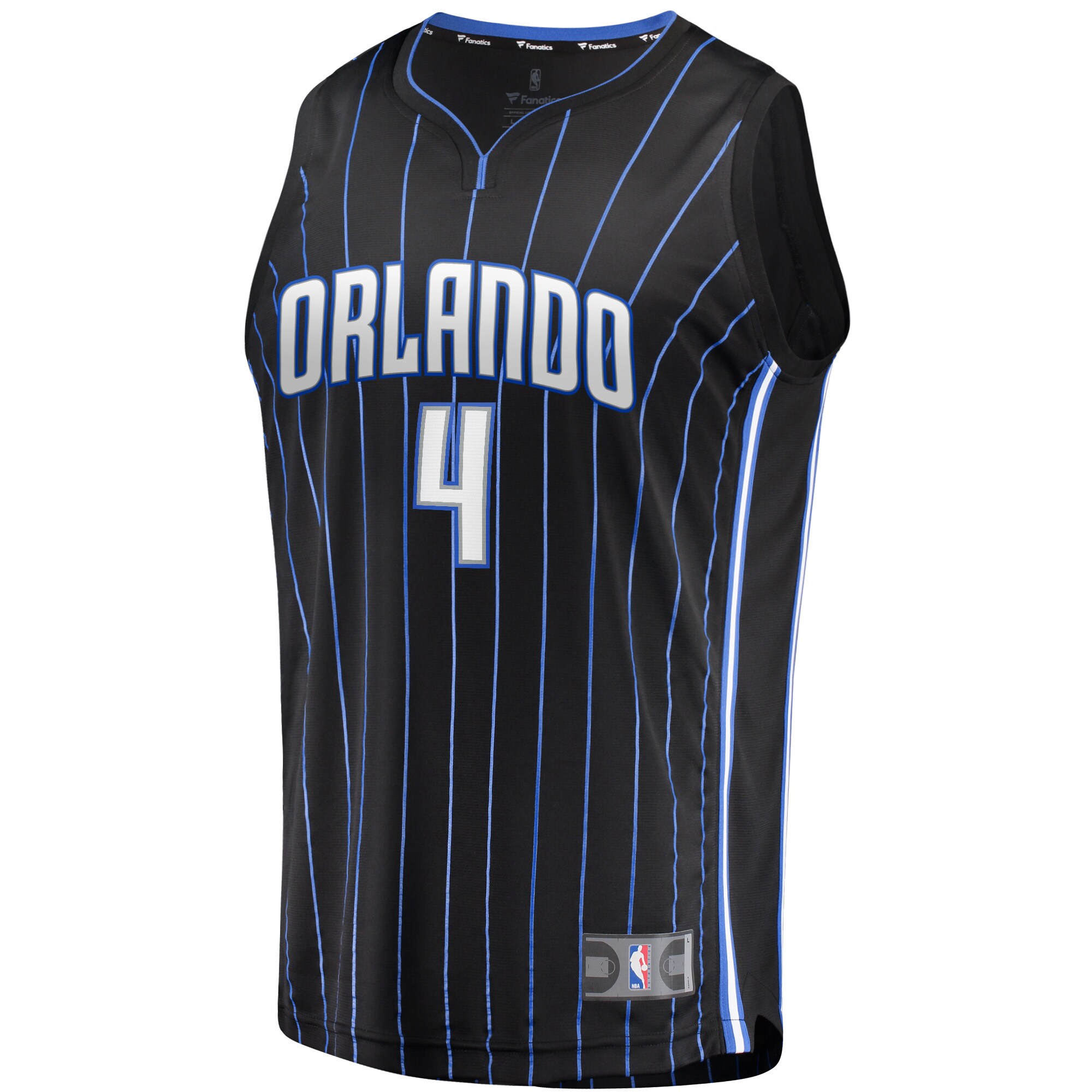 Alternative view of Jalen Suggs Orlando Magic Fanatics Youth Fast Break Replica Basketball Jersey Black - Icon Edition