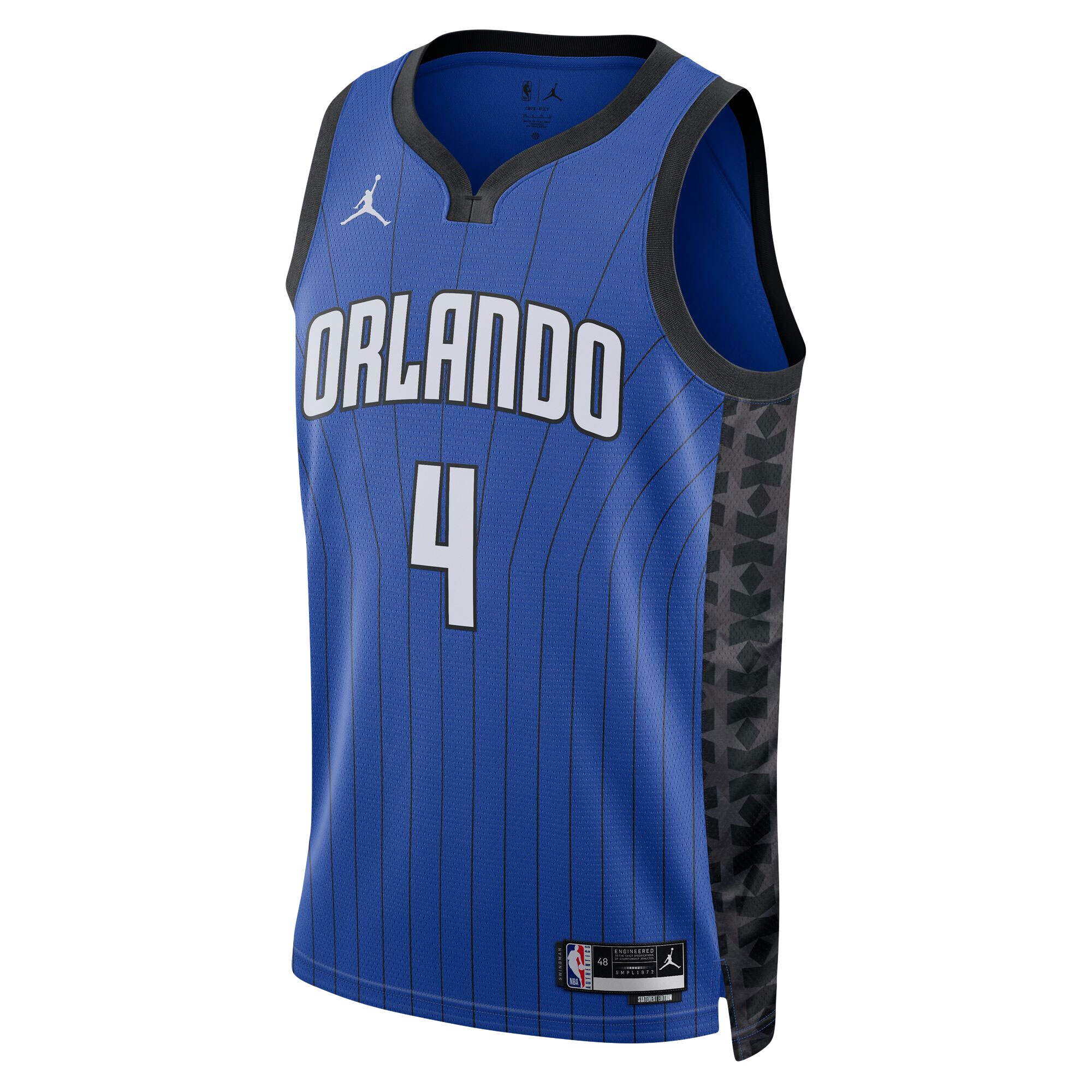 Alternative view of Jalen Suggs Orlando Magic Jordan Brand Unisex Swingman Basketball Jersey - Statement Edition - Blue