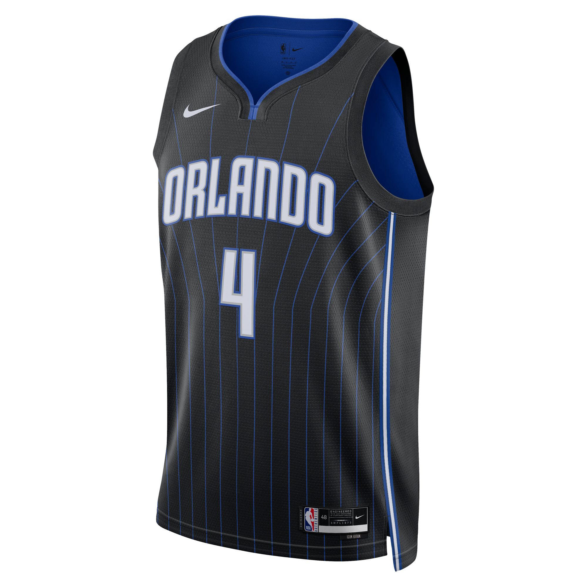 Alternative view of Jalen Suggs Orlando Magic Unisex Swingman Basketball Jersey - Icon Edition - Black