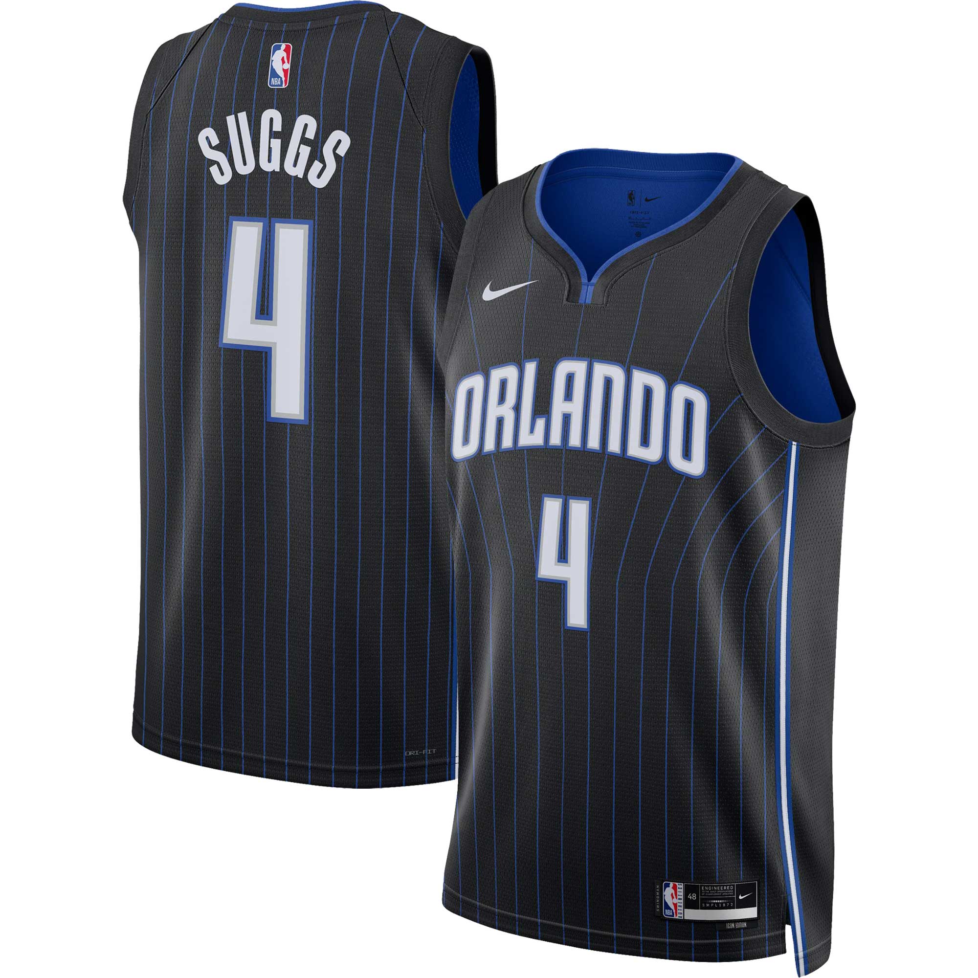 Jalen Suggs Orlando Magic Unisex Swingman Basketball Jersey - Icon Edition - Black