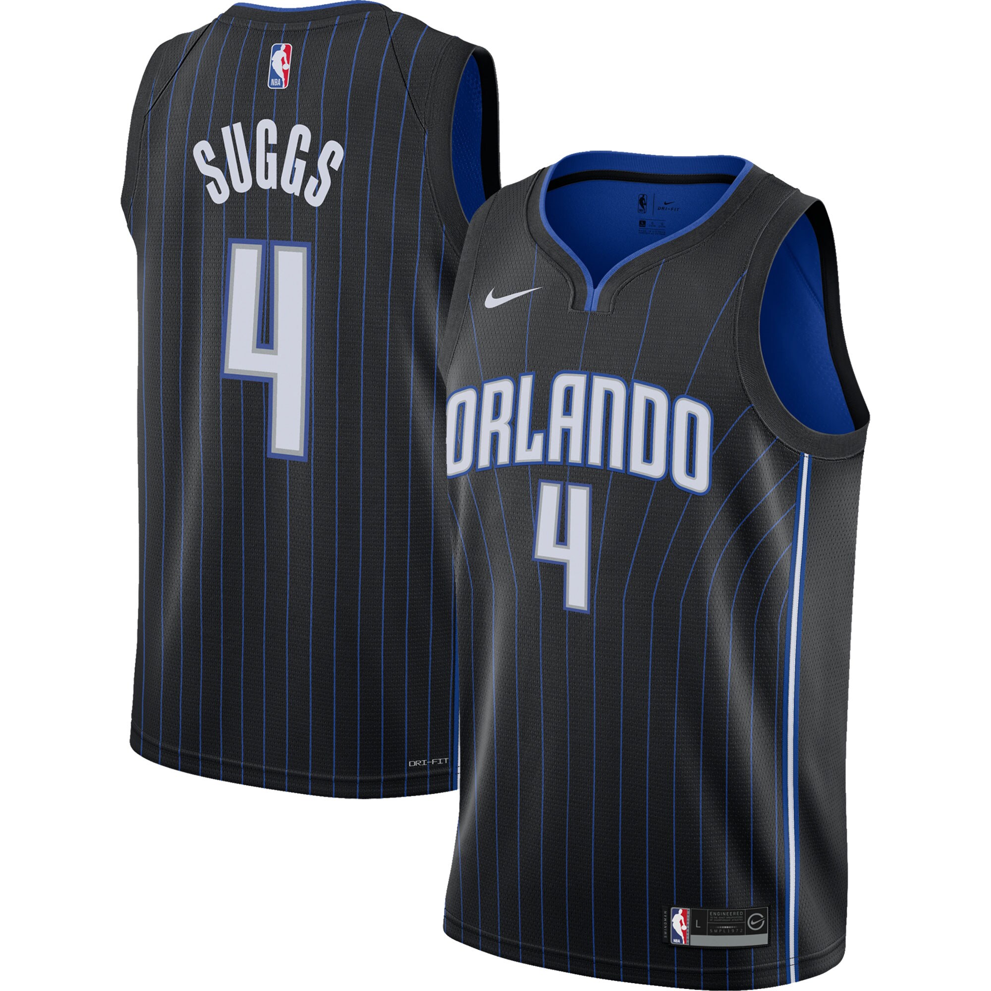 Jalen Suggs Orlando Magic Youth 2021/22 Swingman Basketball Jersey - Icon Edition - Black