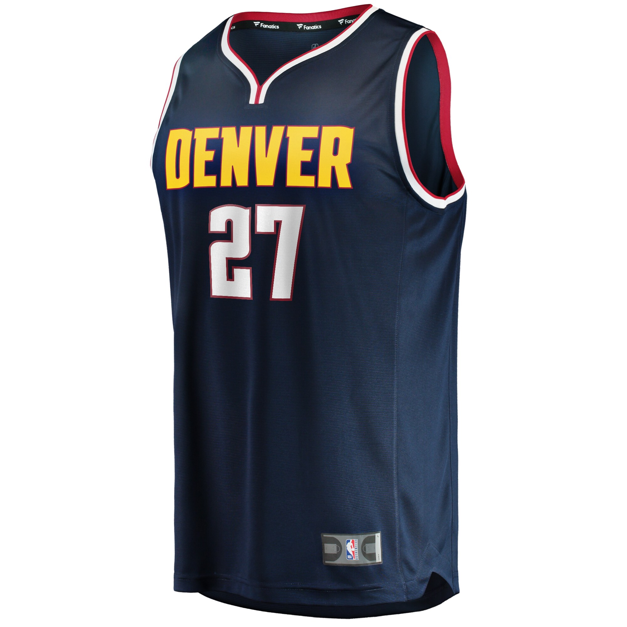 Alternative view of Jamal Murray Denver Nuggets Fanatics Youth Fast Break Player Basketball Jersey - Icon Edition - Navy