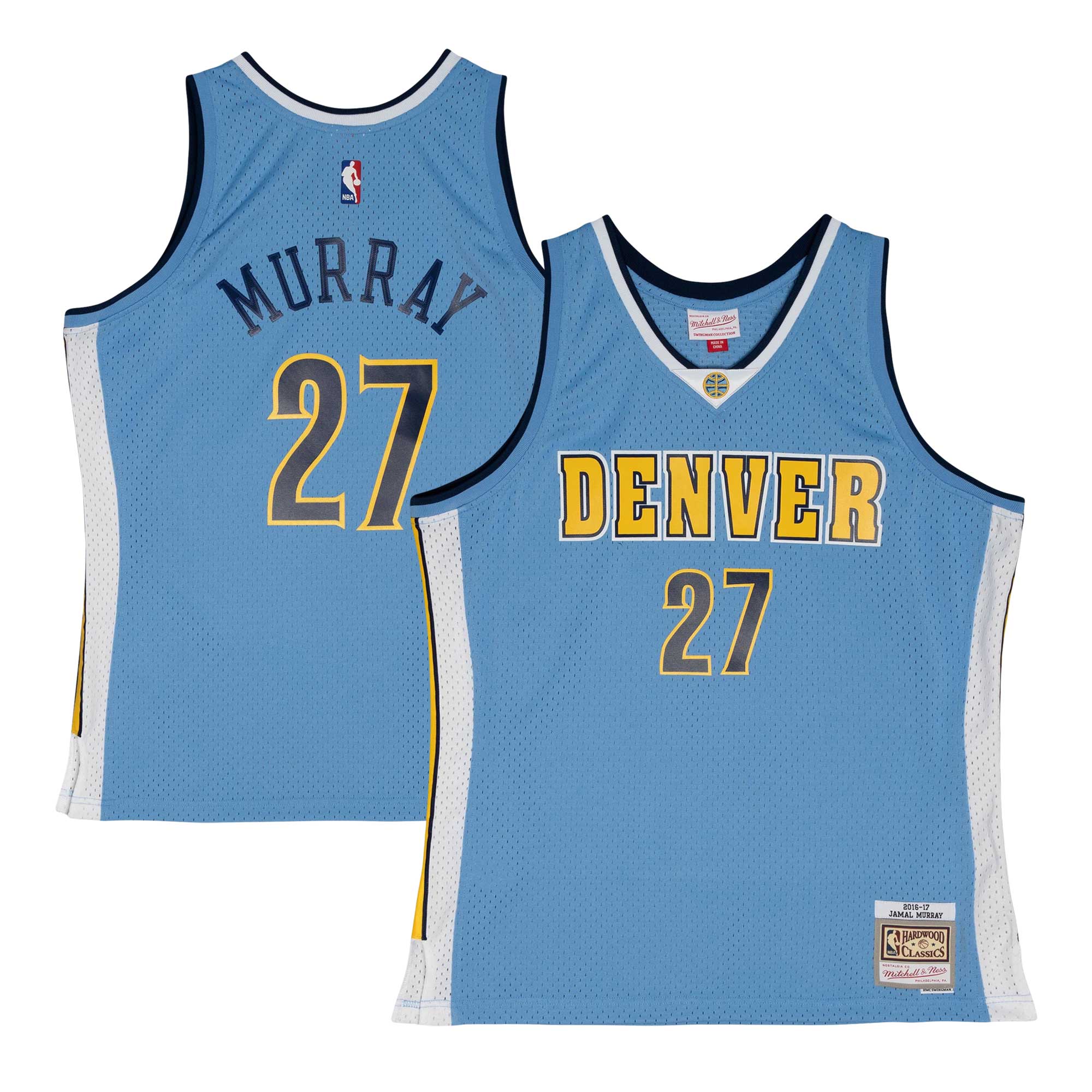 Jamal Murray Denver Nuggets Mitchell & Ness 2016/17 Throwback Swingman Basketball Jersey - Powder Blue