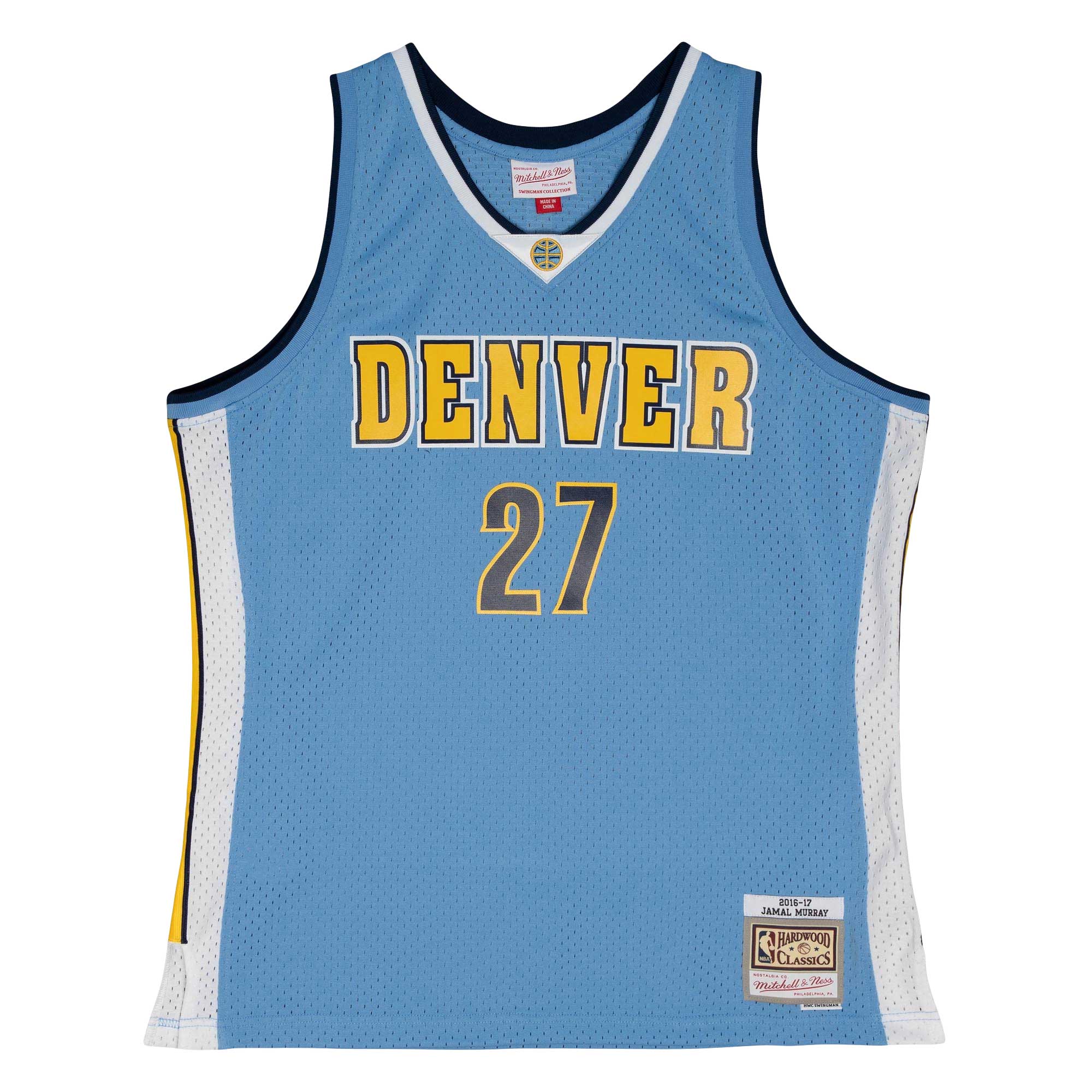 Alternative view of Jamal Murray Denver Nuggets Mitchell & Ness 2016/17 Throwback Swingman Basketball Jersey - Powder Blue