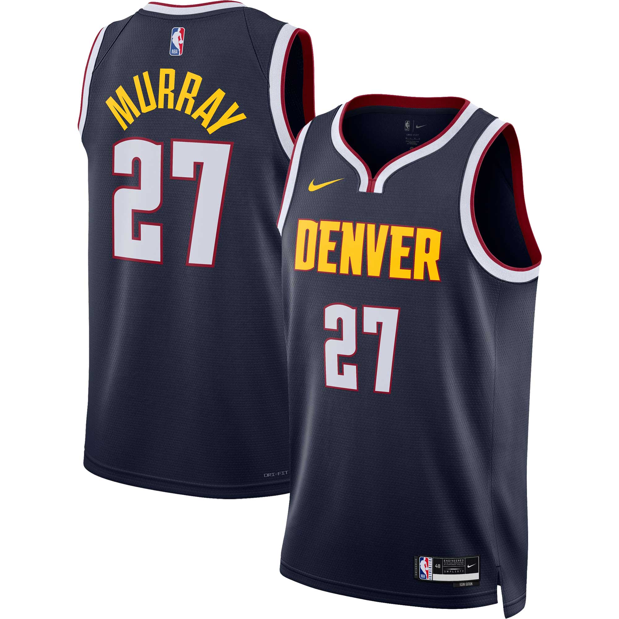 Jamal Murray Denver Nuggets Unisex Swingman Basketball Jersey - Icon Edition - Navy