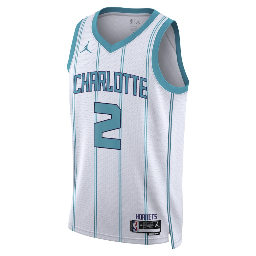 Alternative view of James Bouknight 2 Charlotte Hornets Unisex Swingman Basketball Jersey - Association Edition - White - JS155 