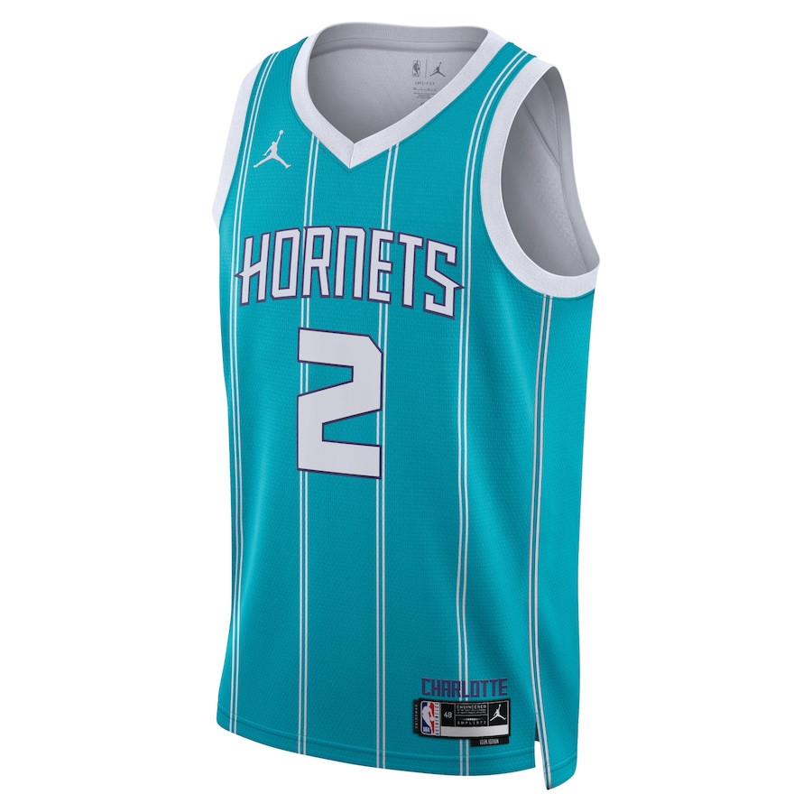 Alternative view of James Bouknight 2 Charlotte Hornets Unisex Swingman Basketball Jersey - Icon Edition - Teal - JS981 