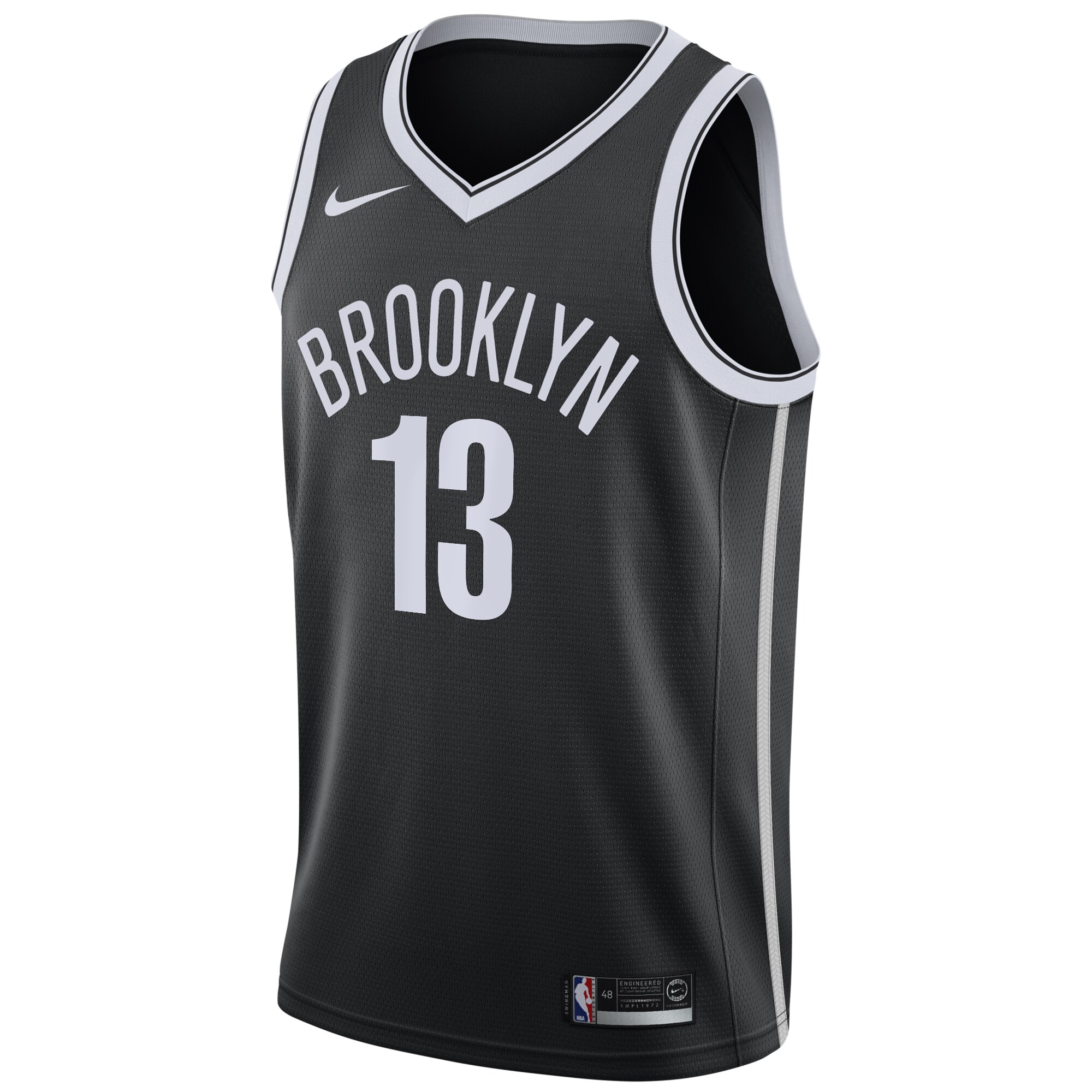 Alternative view of James Harden Brooklyn Nets 2020/21 Swingman Jersey Black - Icon Edition