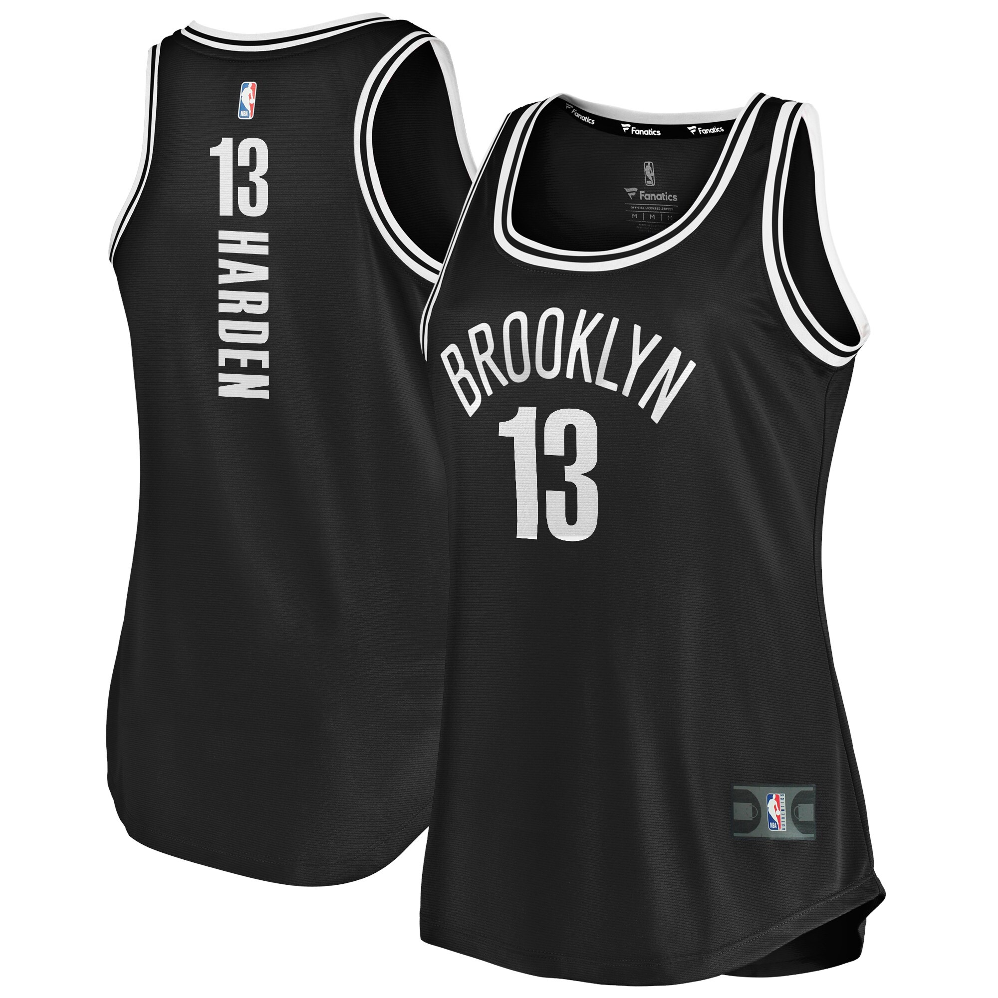 James Harden Brooklyn Nets Fanatics Women's Fast Break Tank Jersey - Icon Edition - Black
