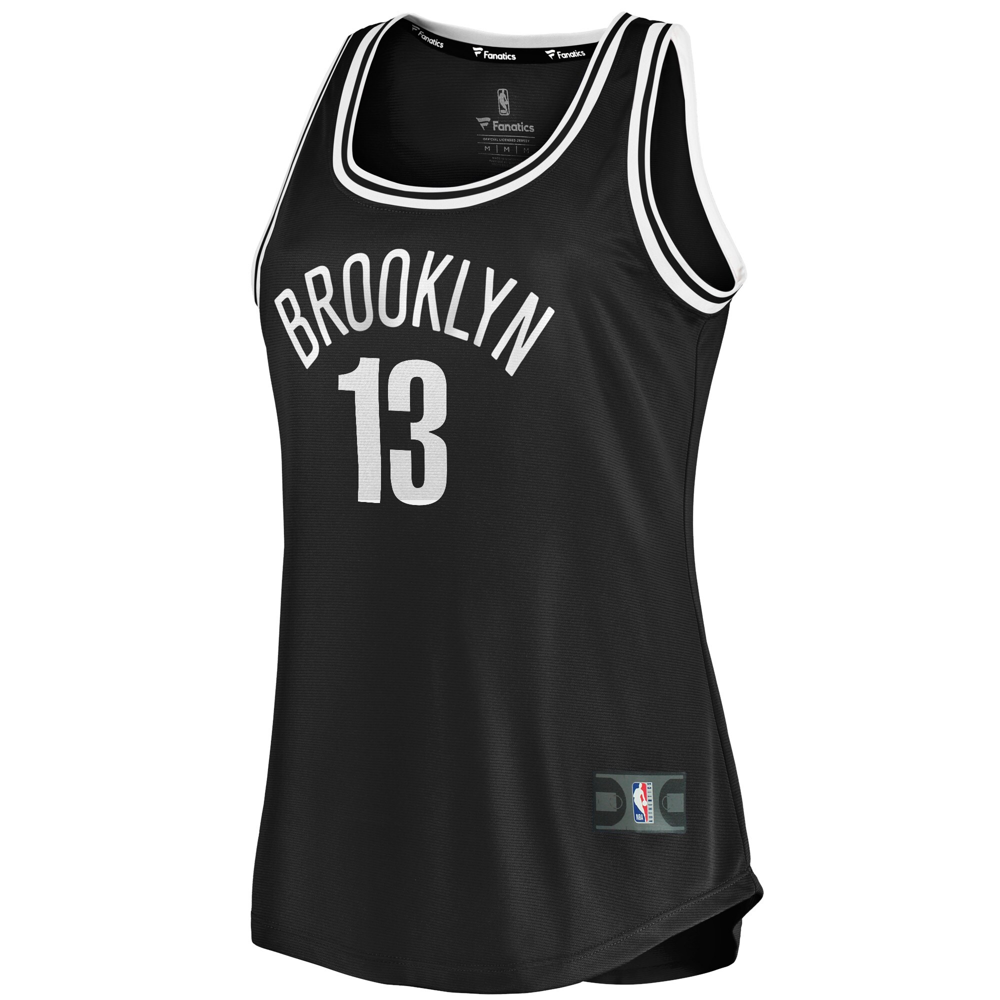 Alternative view of James Harden Brooklyn Nets Fanatics Women's Fast Break Tank Jersey - Icon Edition - Black