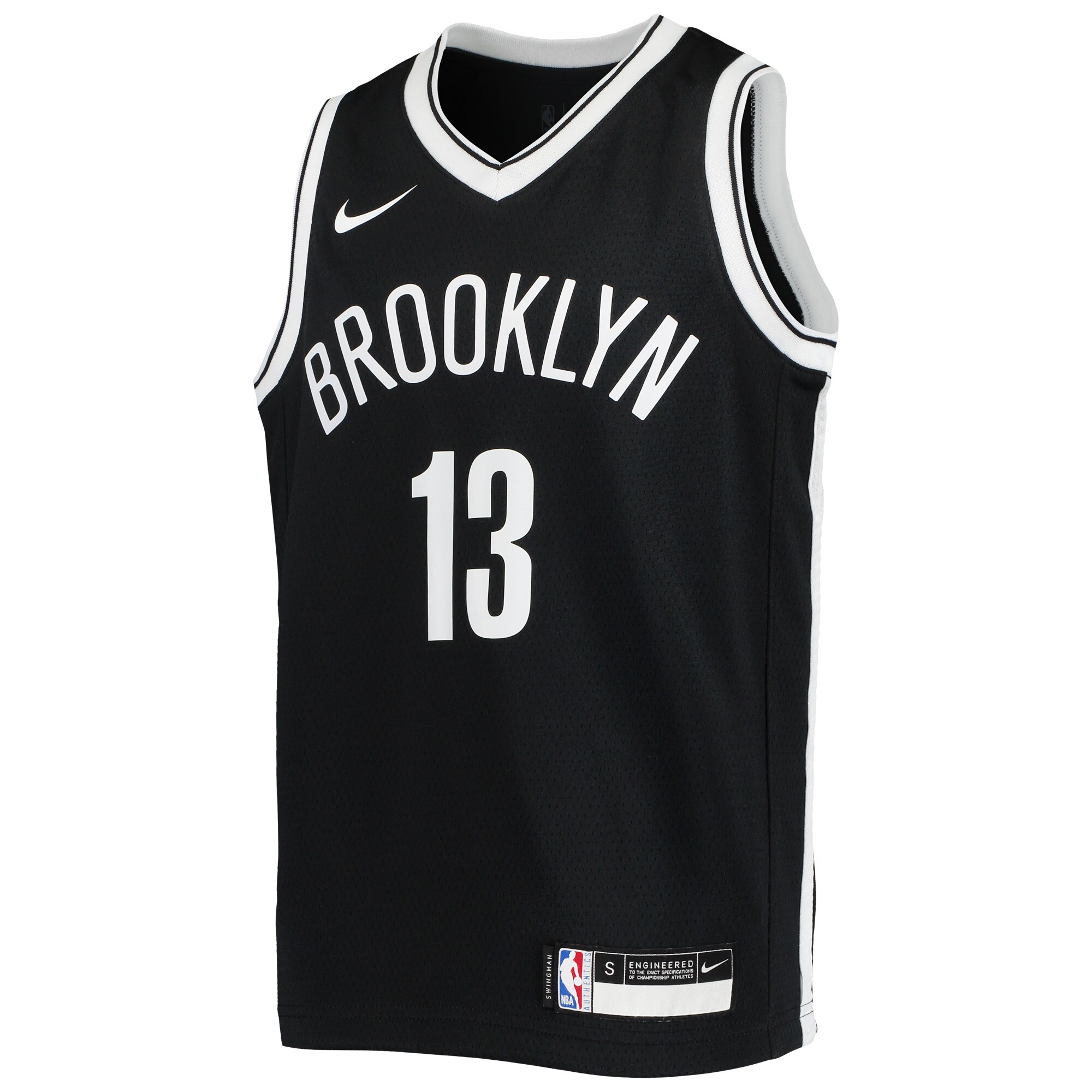 Alternative view of James Harden Brooklyn Nets Youth Swingman Jersey - Icon Edition - Black