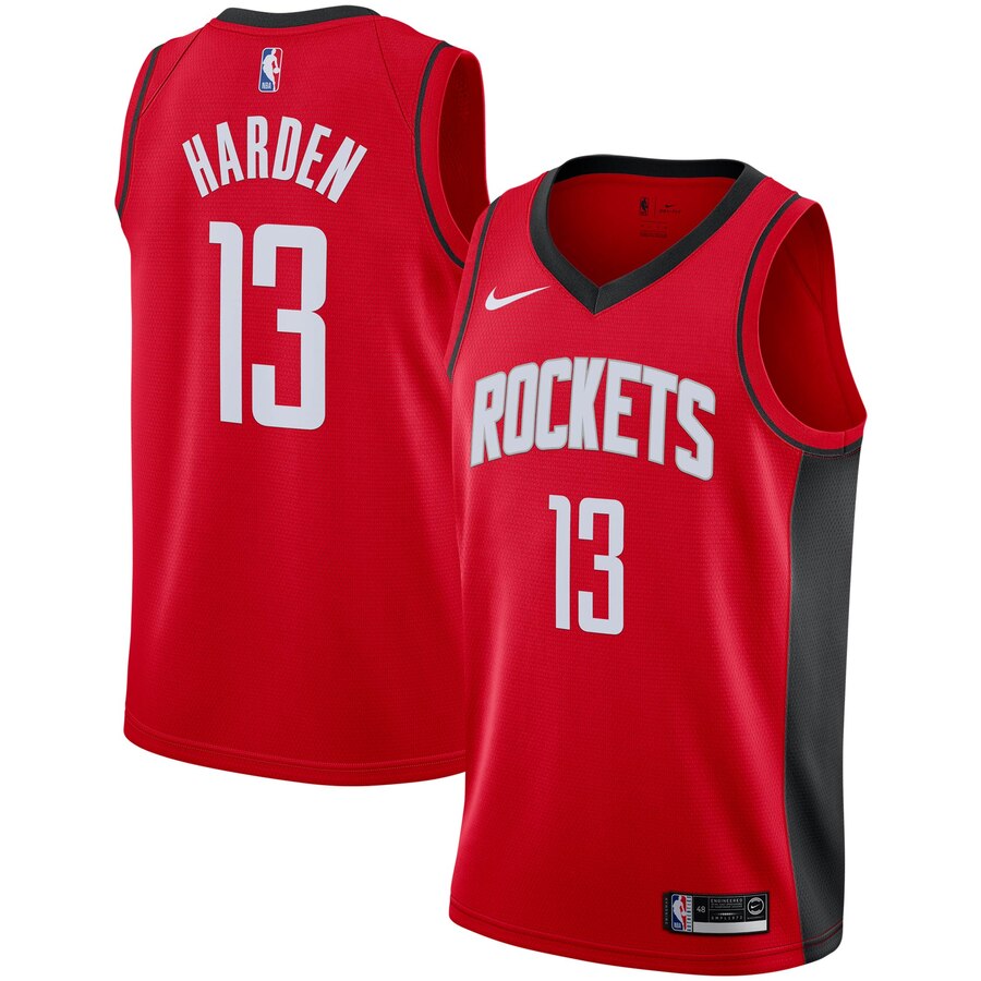 James Harden Houston Rockets 2019/2020 Swingman Basketball Jersey - Icon Edition - Red