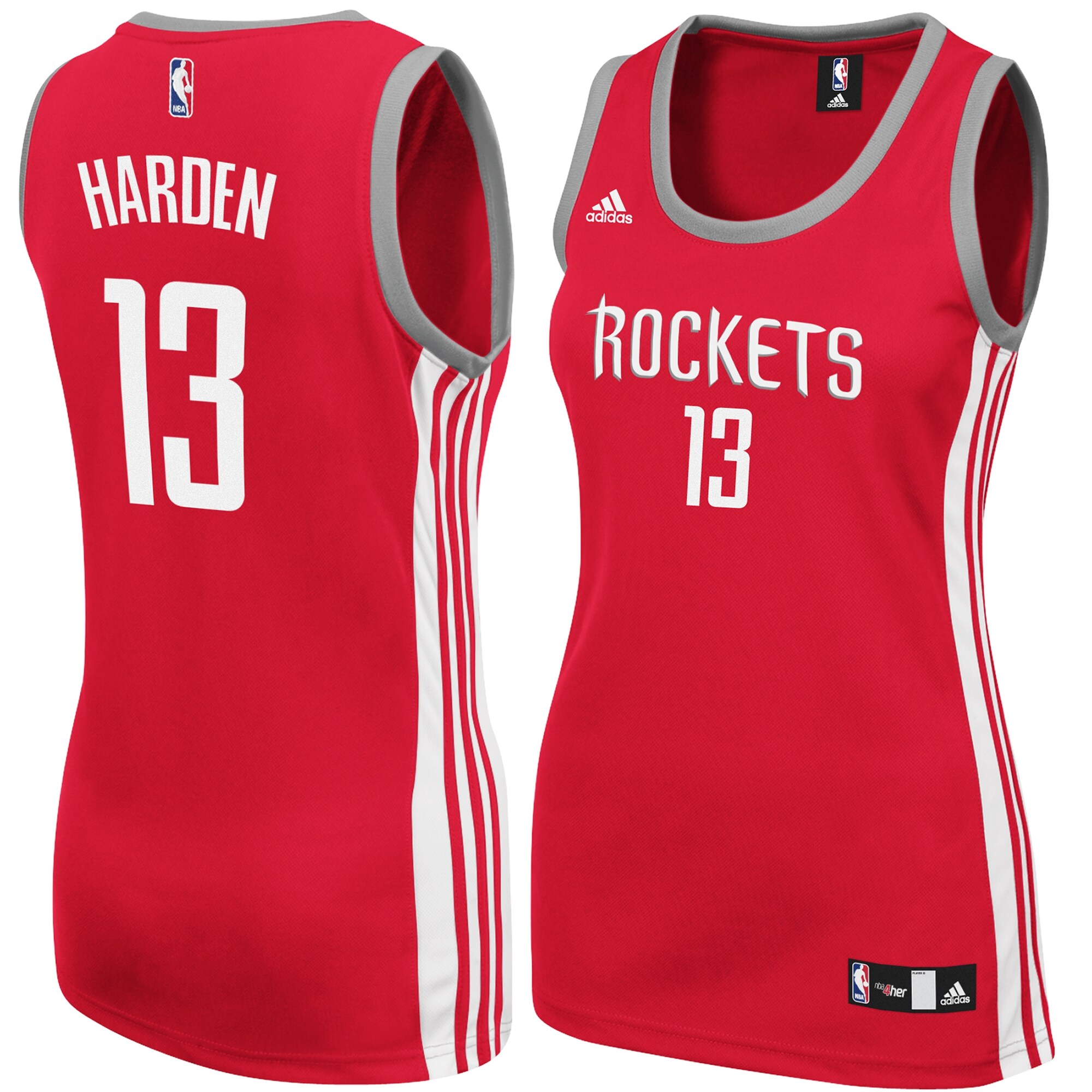 James Harden Houston Rockets Adidas Women's Replica Basketball Jersey - Red