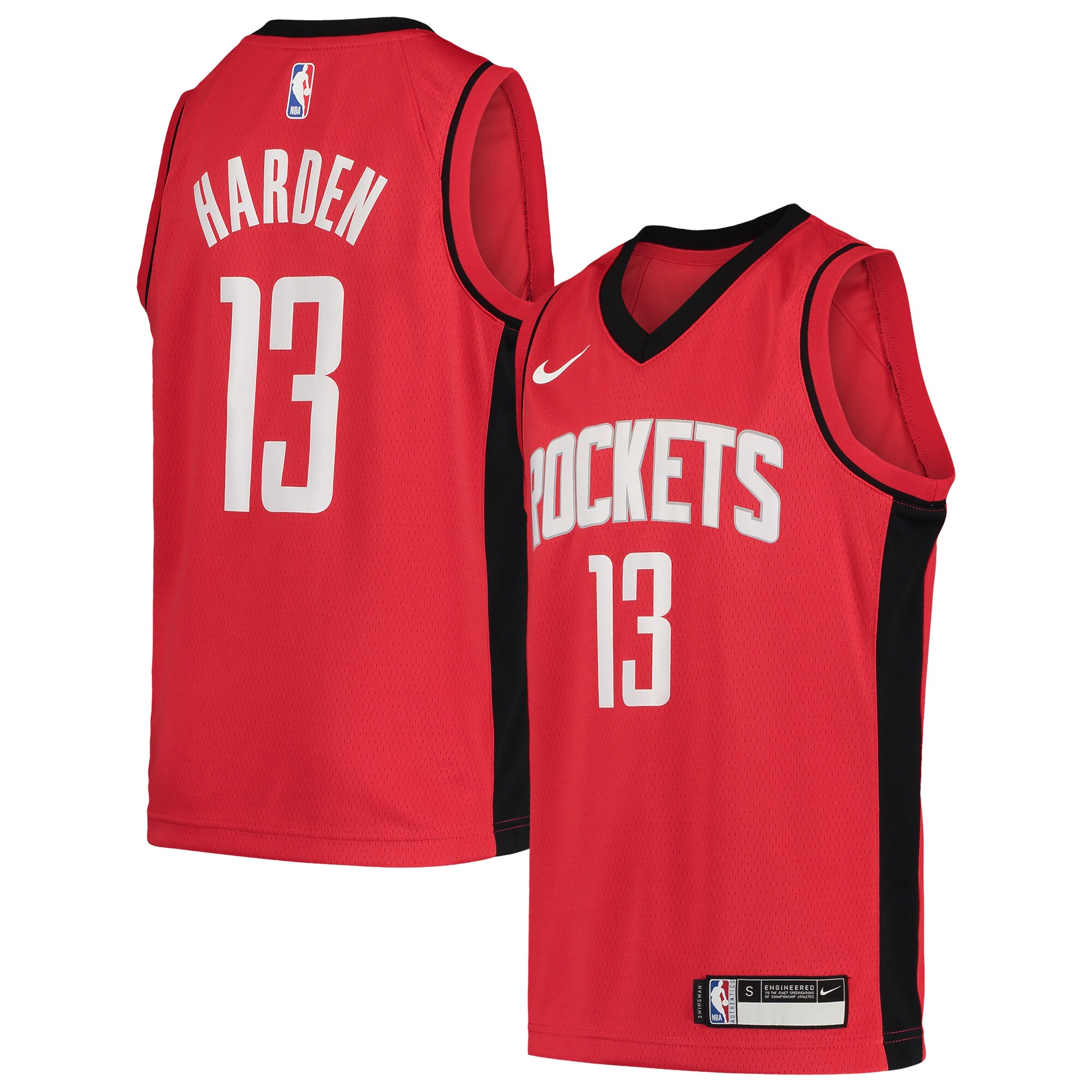 James Harden Houston Rockets Youth Team Swingman Basketball Jersey - Icon Edition - Red