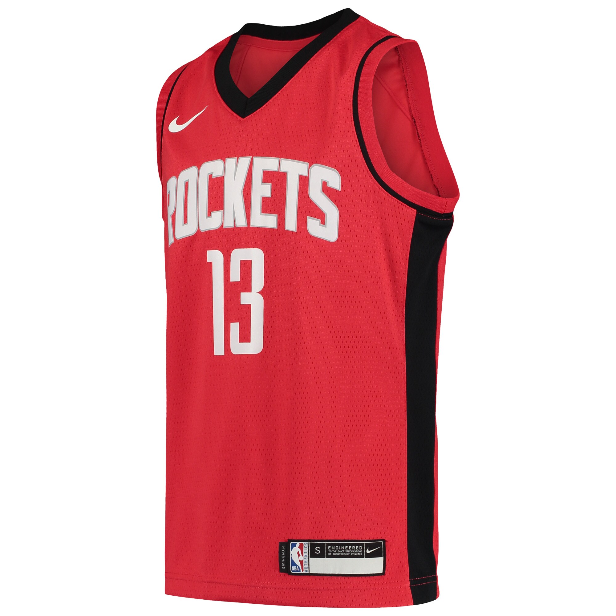 Alternative view of James Harden Houston Rockets Youth Team Swingman Basketball Jersey - Icon Edition - Red
