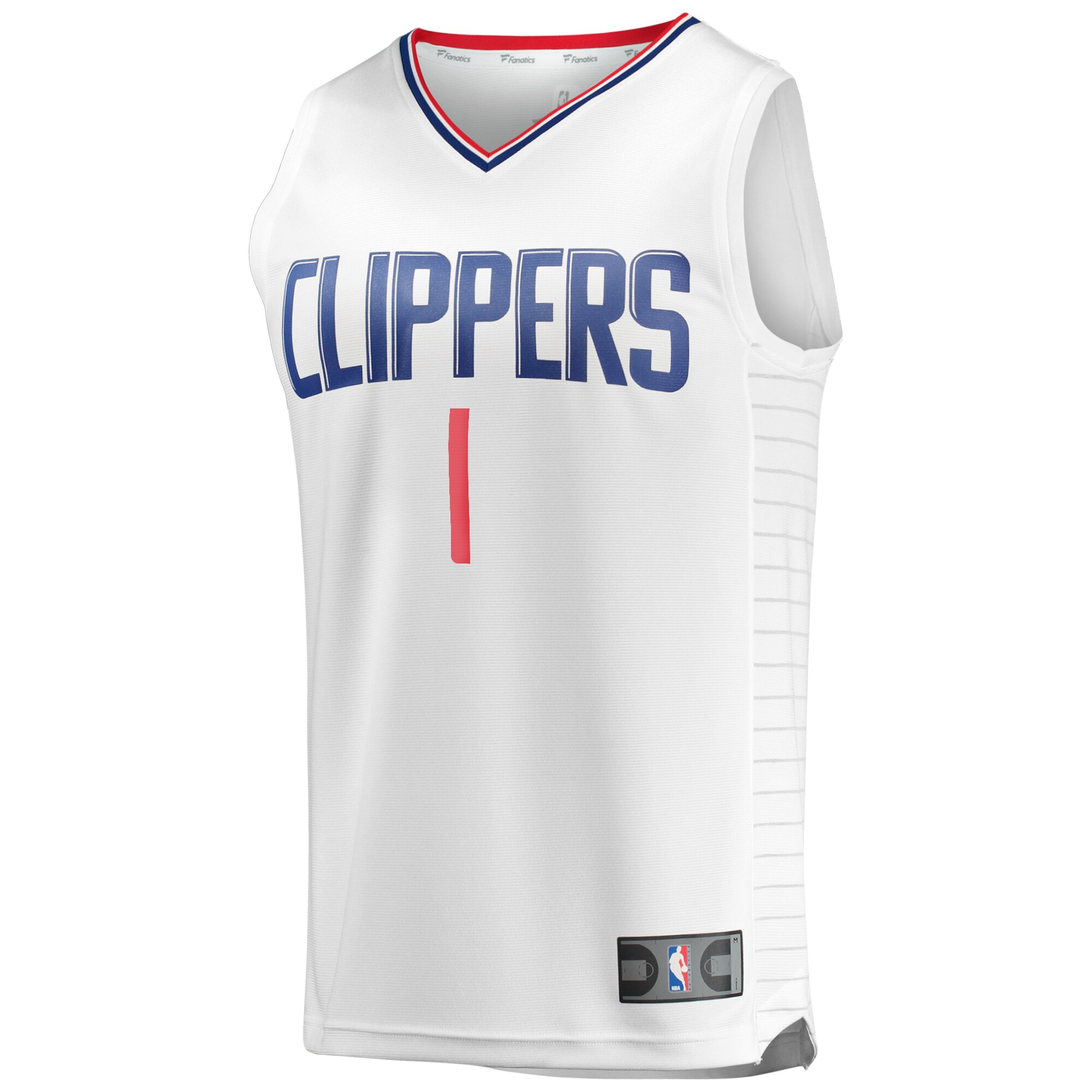 Alternative view of James Harden La Clippers Fanatics Youth Fast Break Player Basketball Jersey - Association Edition - White