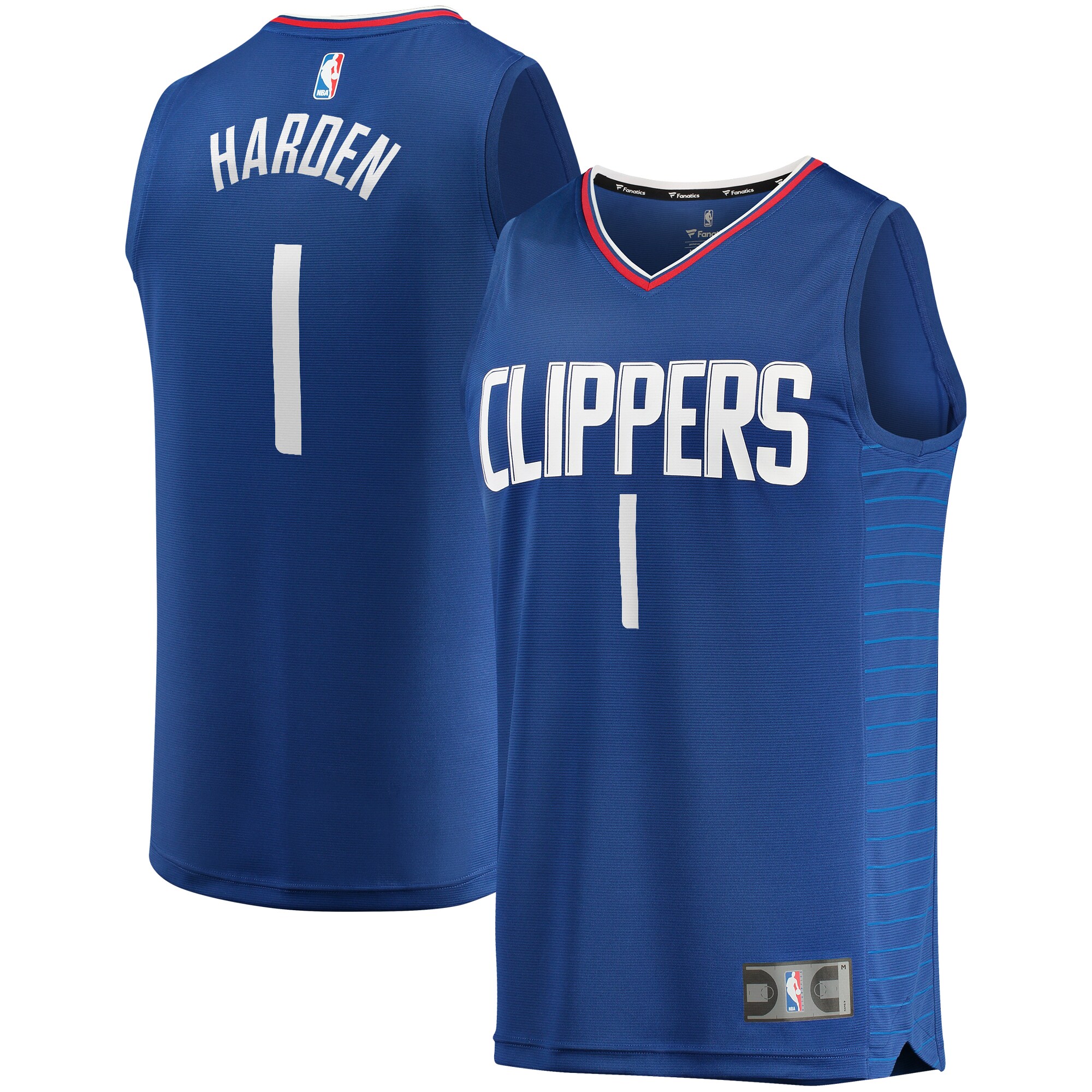 James Harden La Clippers Fanatics Youth Fast Break Player Basketball Jersey - Icon Edition - Royal