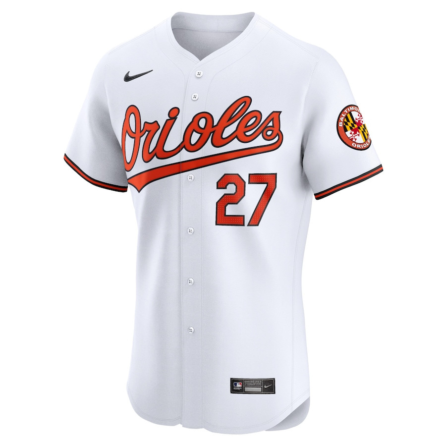 Alternative view of James McCann 27 Baltimore Orioles Home Elite Player Men Jersey - White