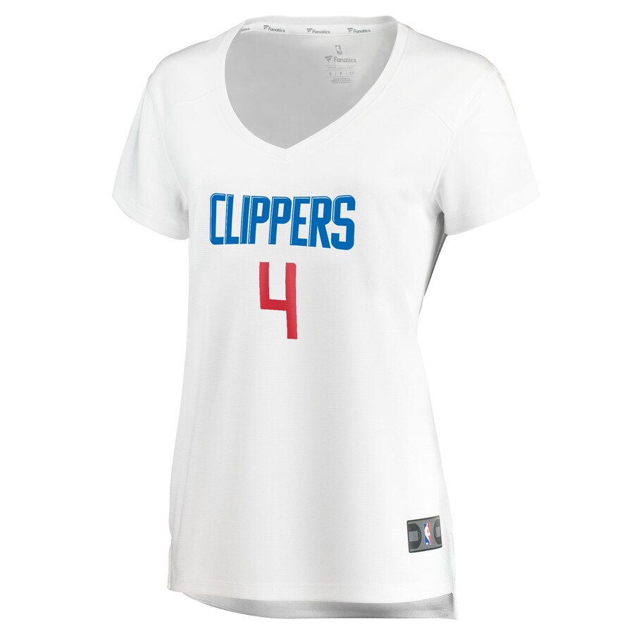 Alternative view of Jamychal Green La Clippers Fanatics Branded Women's Fast Break Player Basketball Jersey - Association Edition - White
