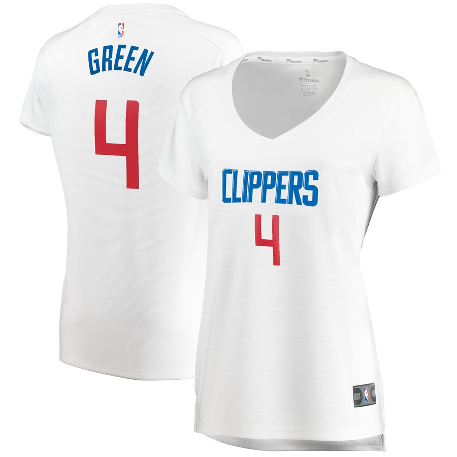Jamychal Green La Clippers Fanatics Branded Women's Fast Break Player Basketball Jersey - Association Edition - White