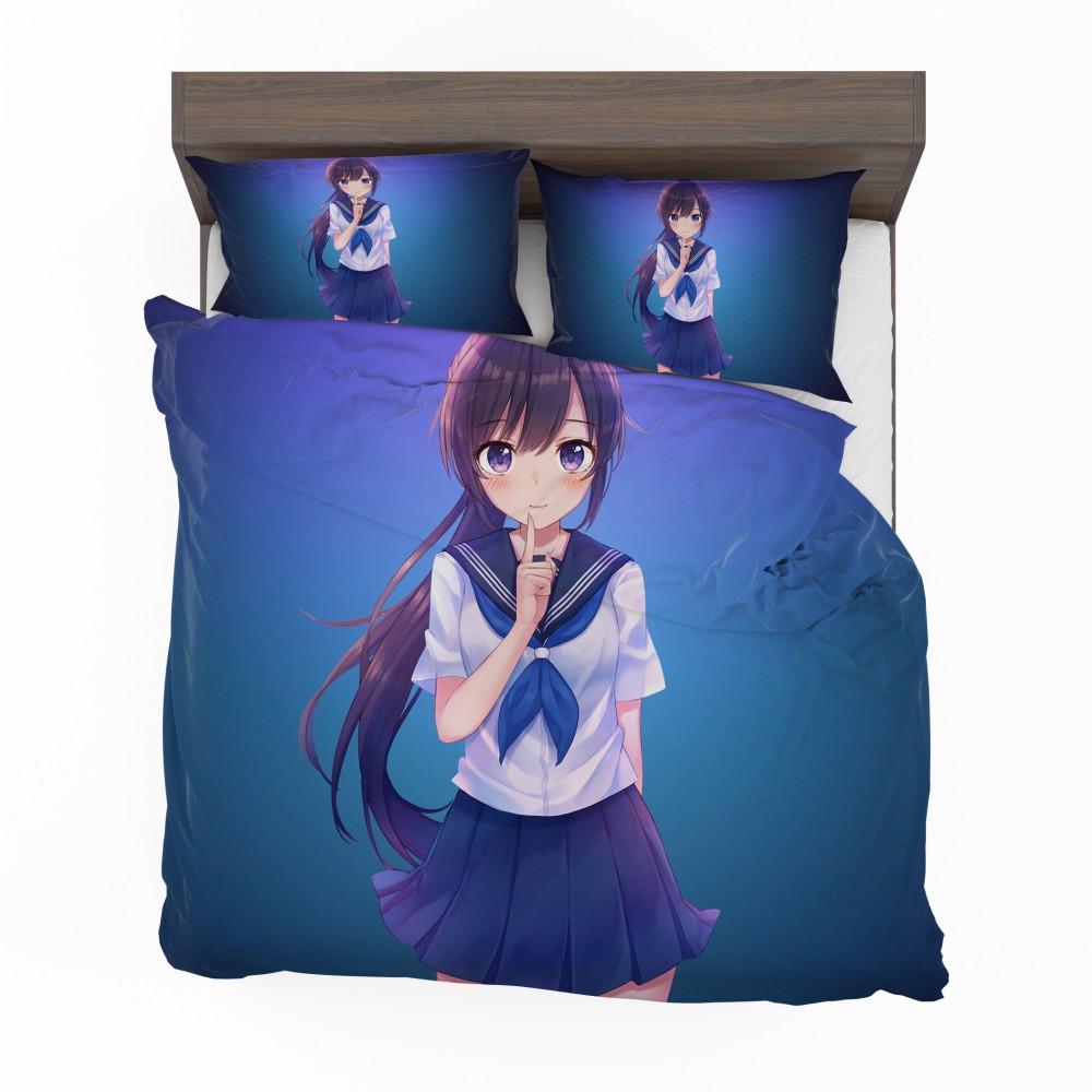 Alternative view of Japanese School Uniform Anime Bedding Set - Custom Bedding Set